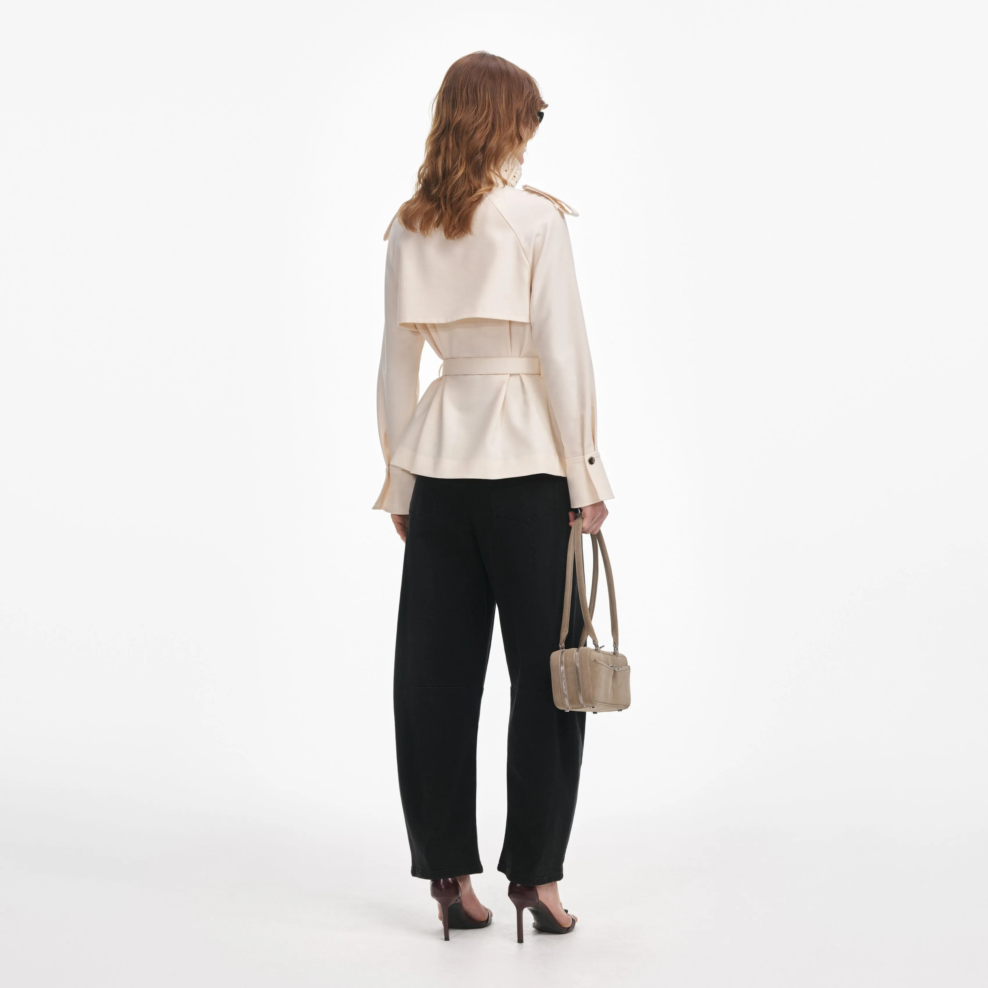 Cream Twill Jacket Self Portrait