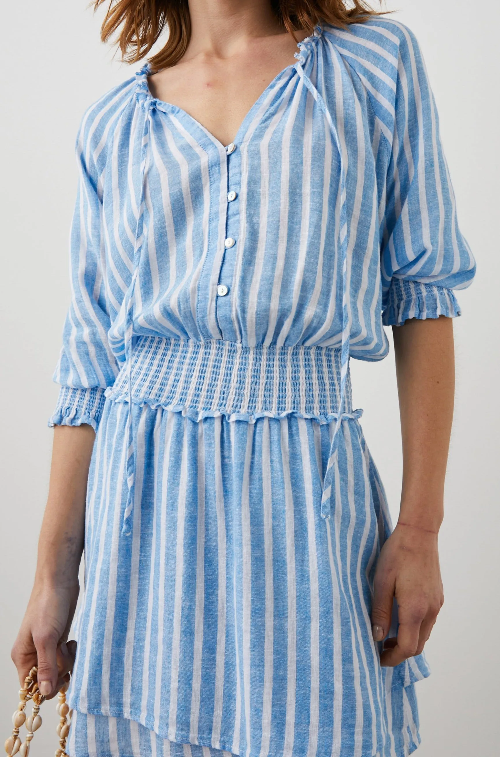 CRYSTAL DRESS - LAKE STRIPE Rails