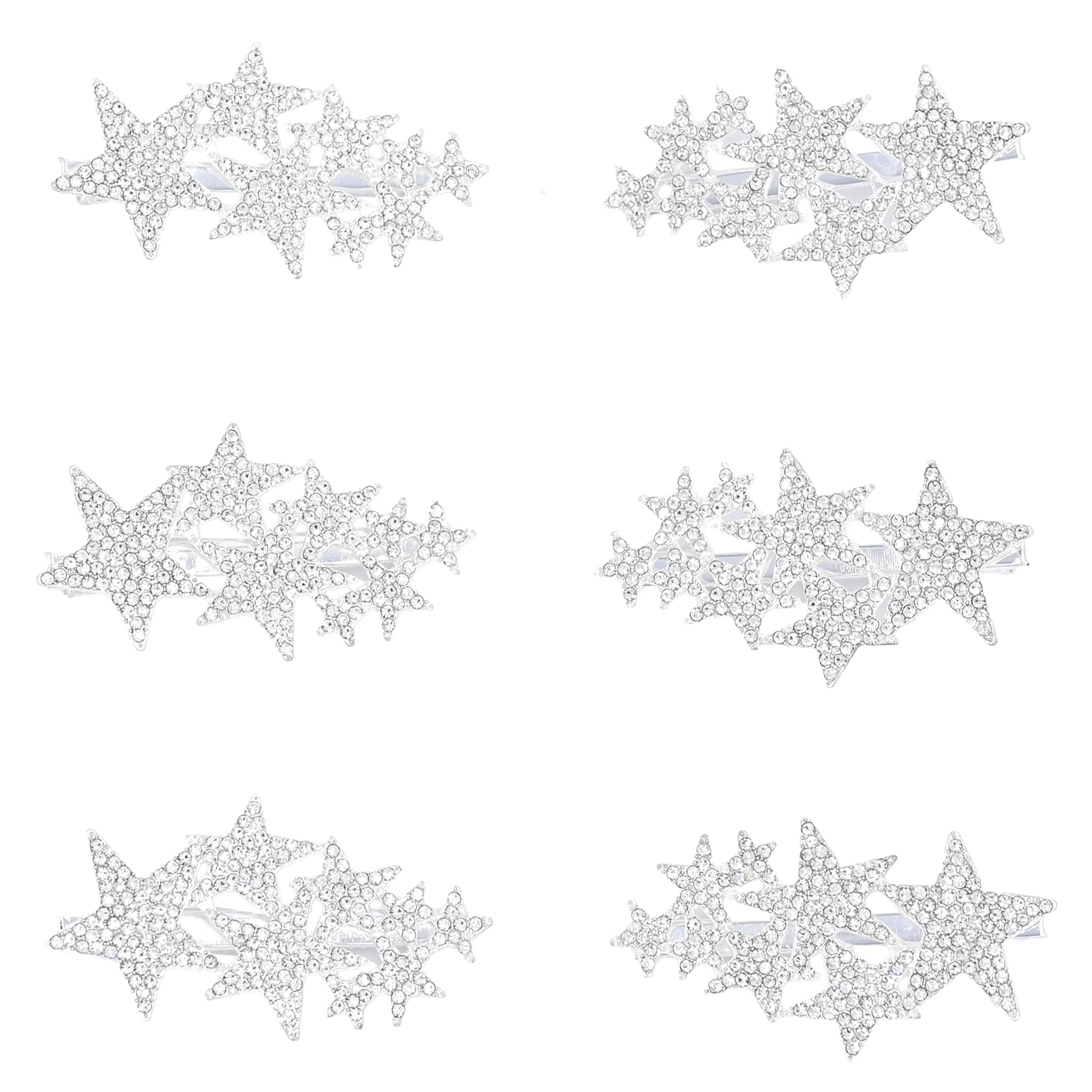 Crystal Star Collection Hair Clips