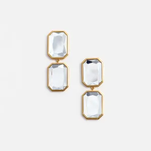 Crystal Tiered Earrings Self Portrait
