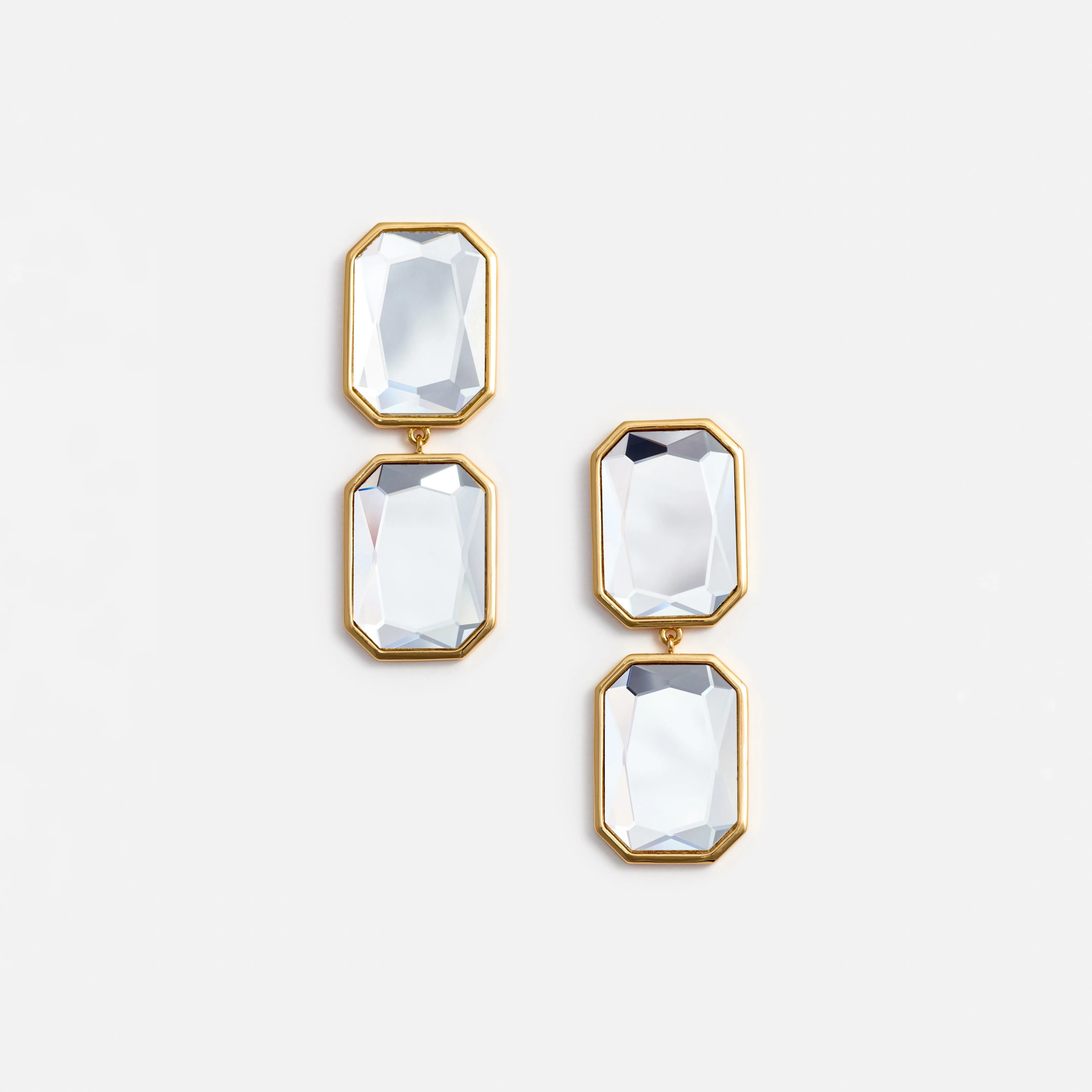 Crystal Tiered Earrings Self Portrait