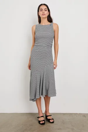 DAIJA DRESS - BLACK GINGHAM Rails