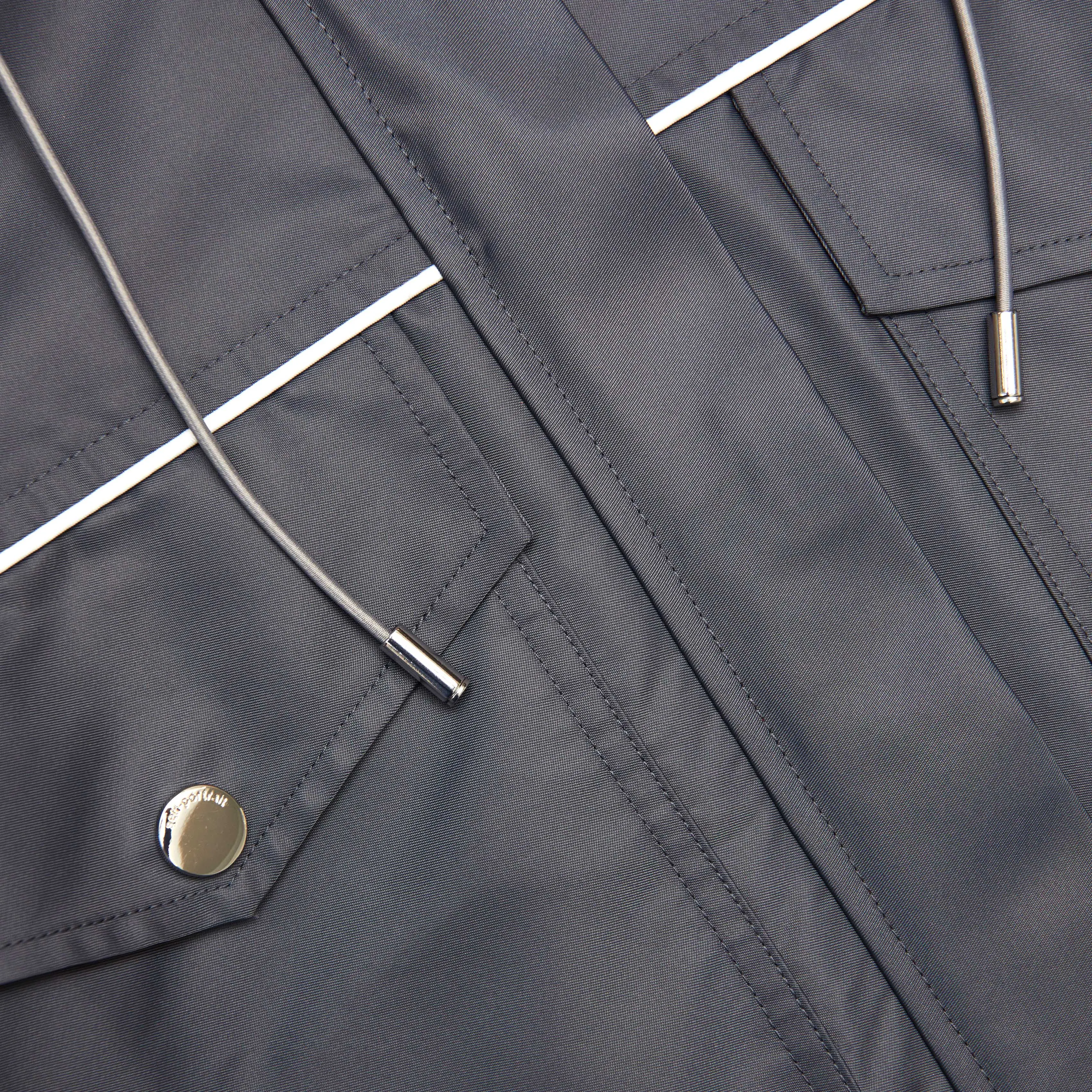Dark Grey Nylon Windbreaker Self Portrait