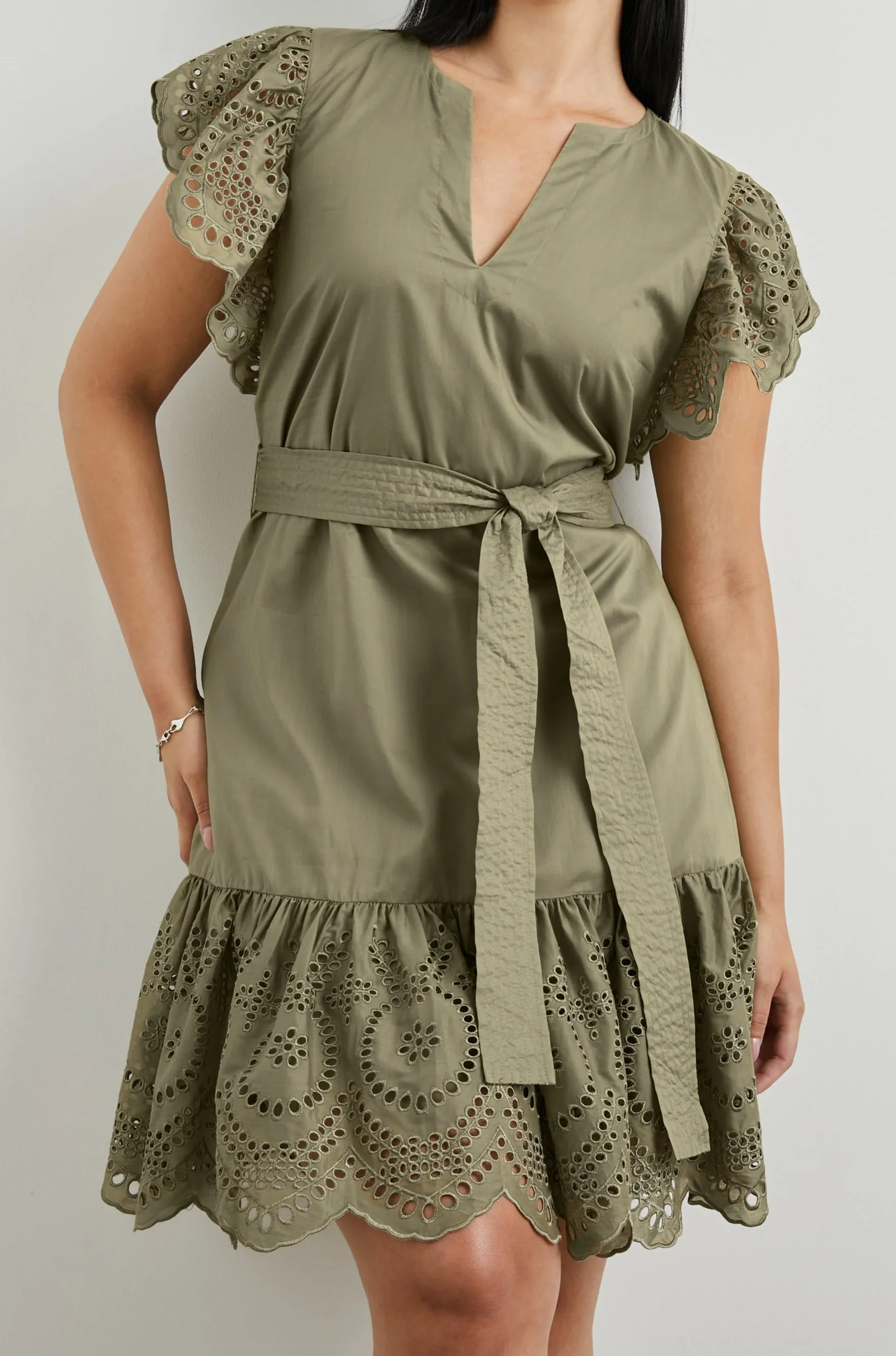 DARLENE DRESS - CANTEEN EYELET Rails