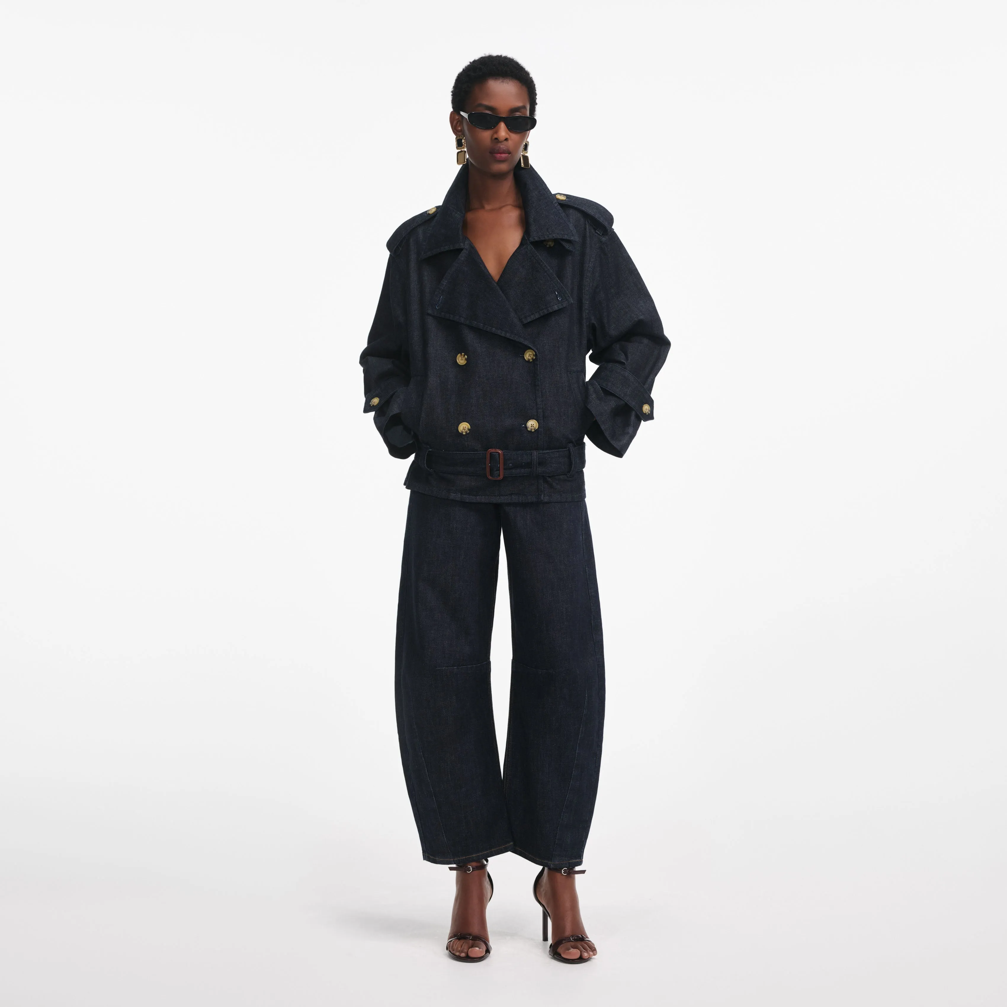 Denim Trench Jacket Self Portrait