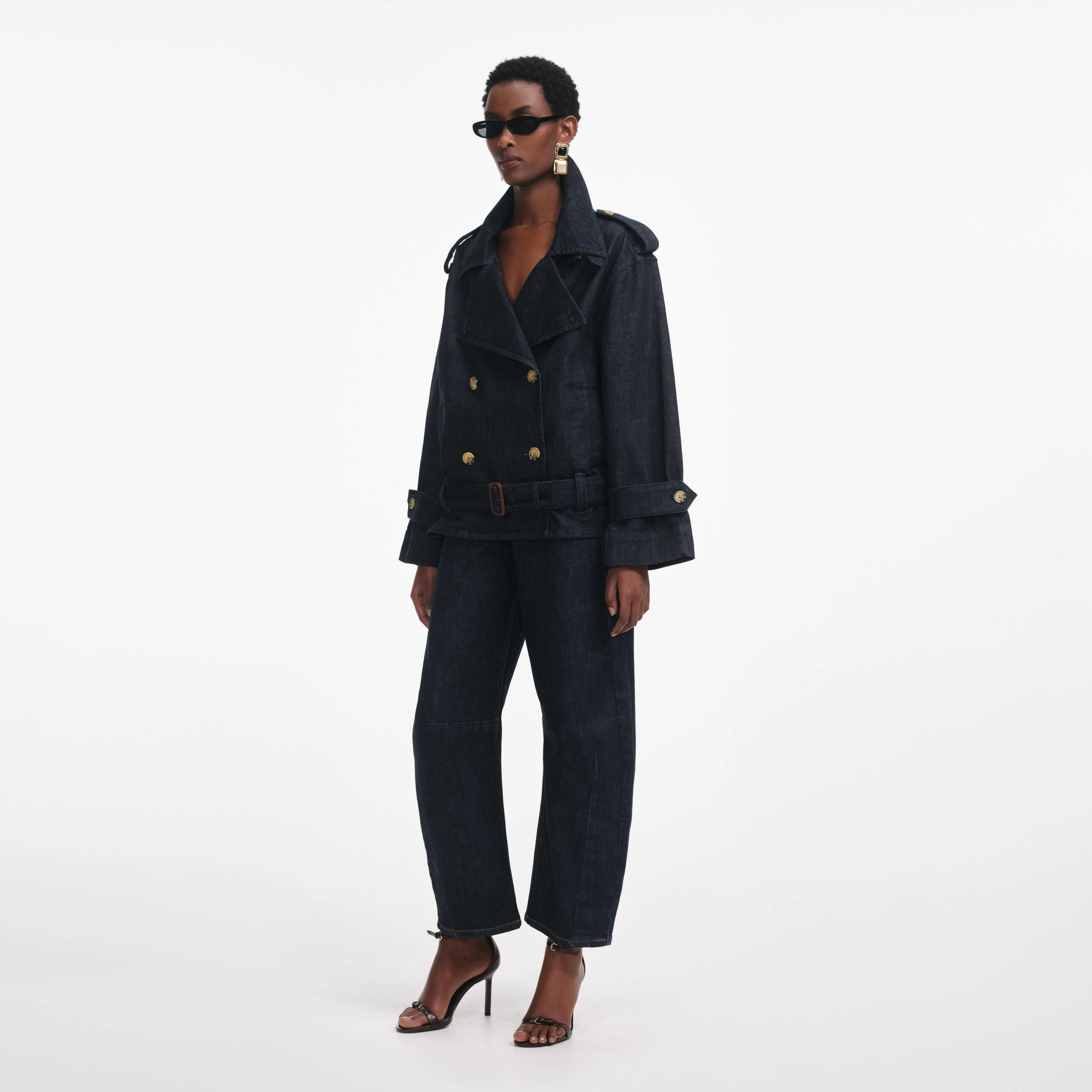 Denim Trench Jacket Self Portrait