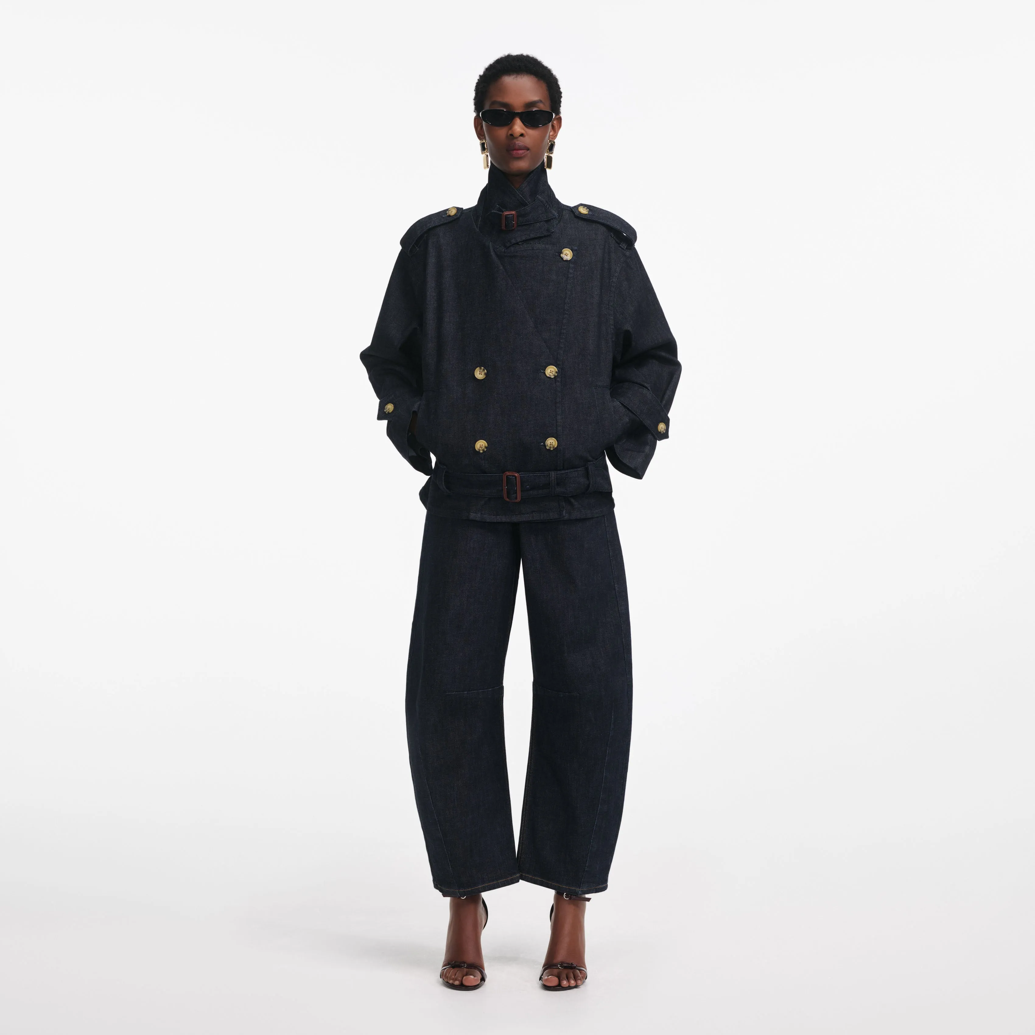 Denim Trench Jacket Self Portrait