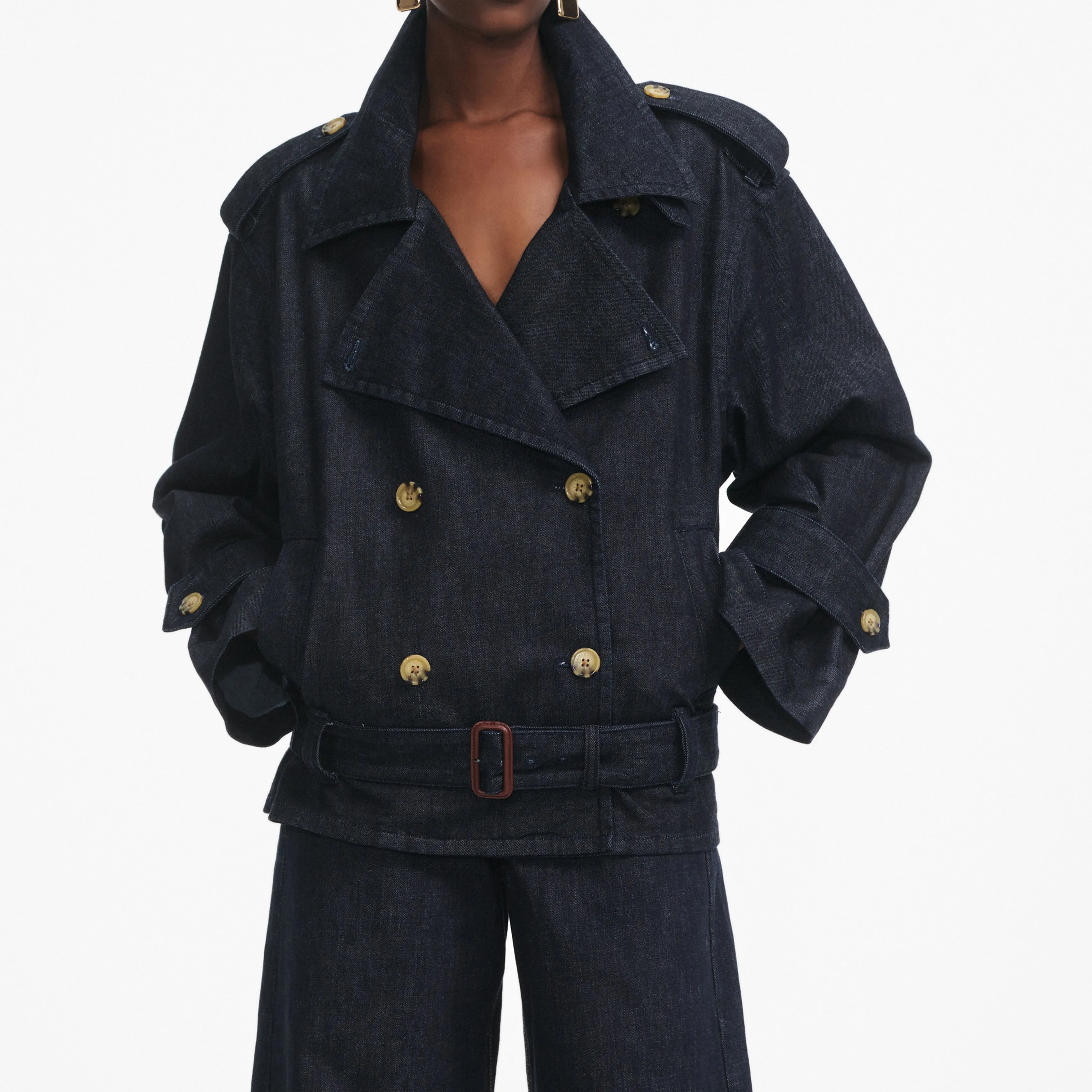 Denim Trench Jacket Self Portrait