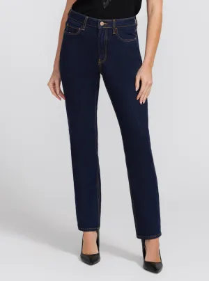 Eco Girly Mid-Rise Denim Jeans in Dark Blue Guess