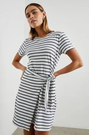 EDIE DRESS - IVORY NAVY STRIPE Rails