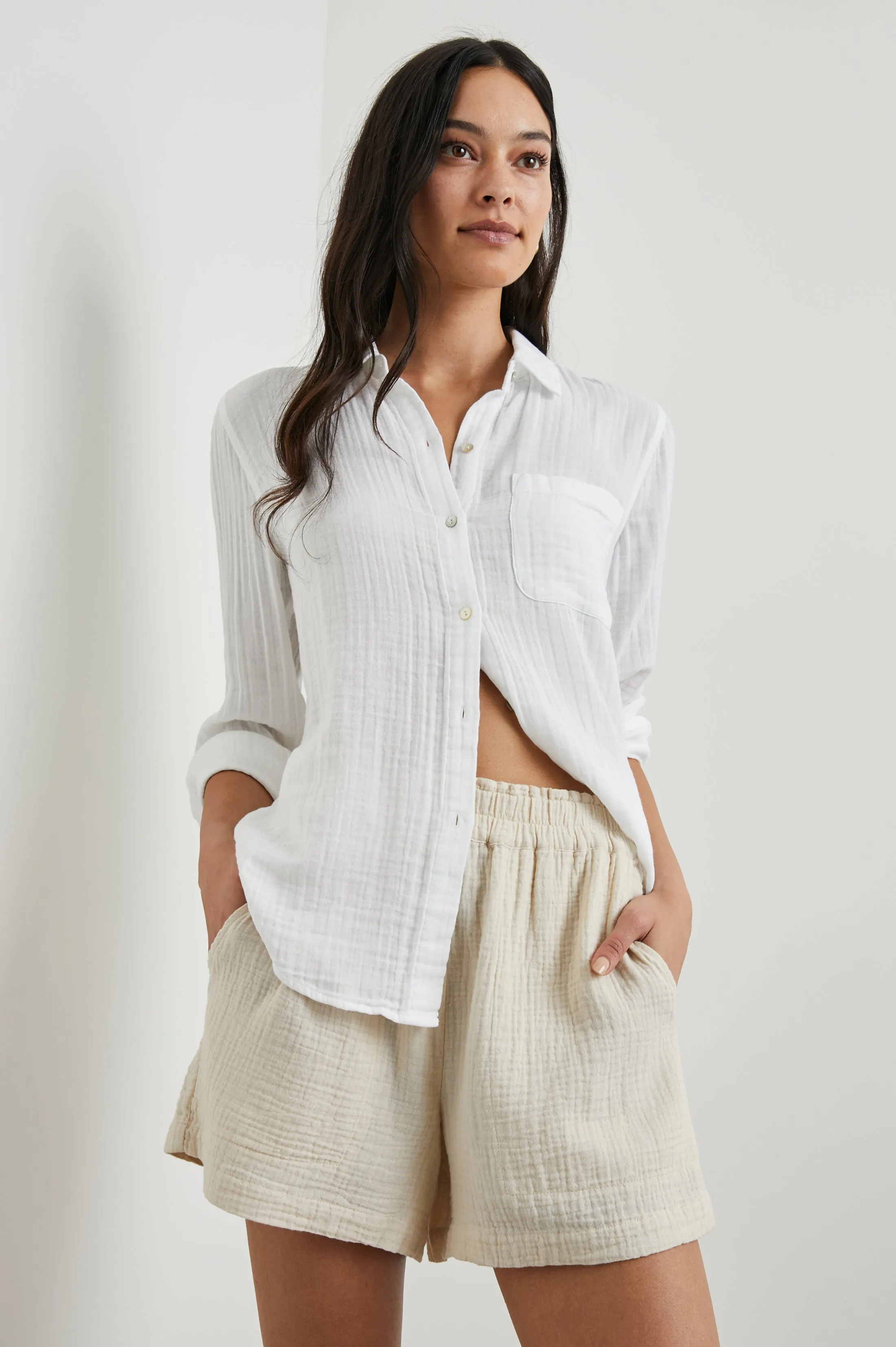 ELLIS SHIRT - WHITE Rails