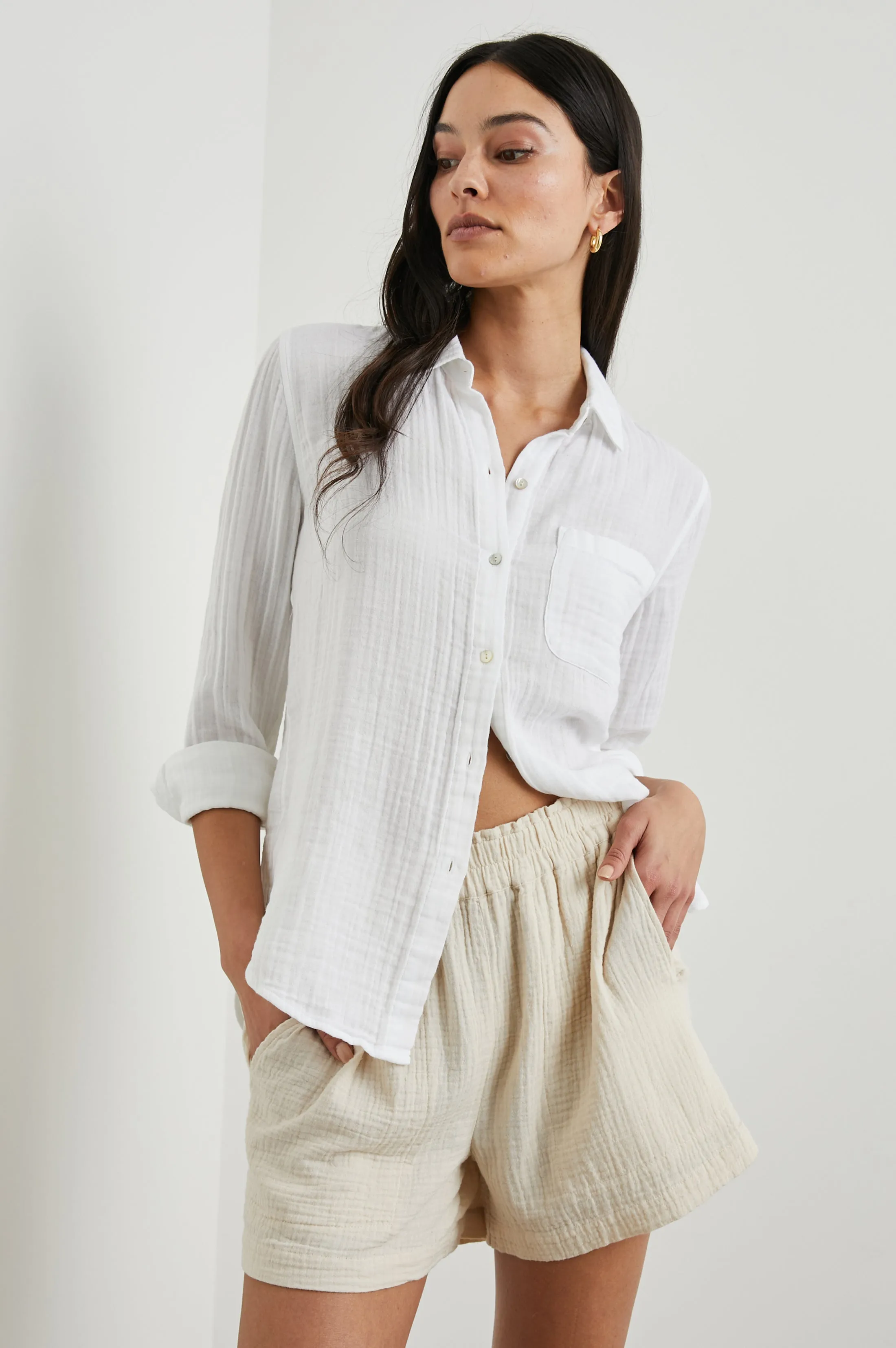 ELLIS SHIRT - WHITE Rails