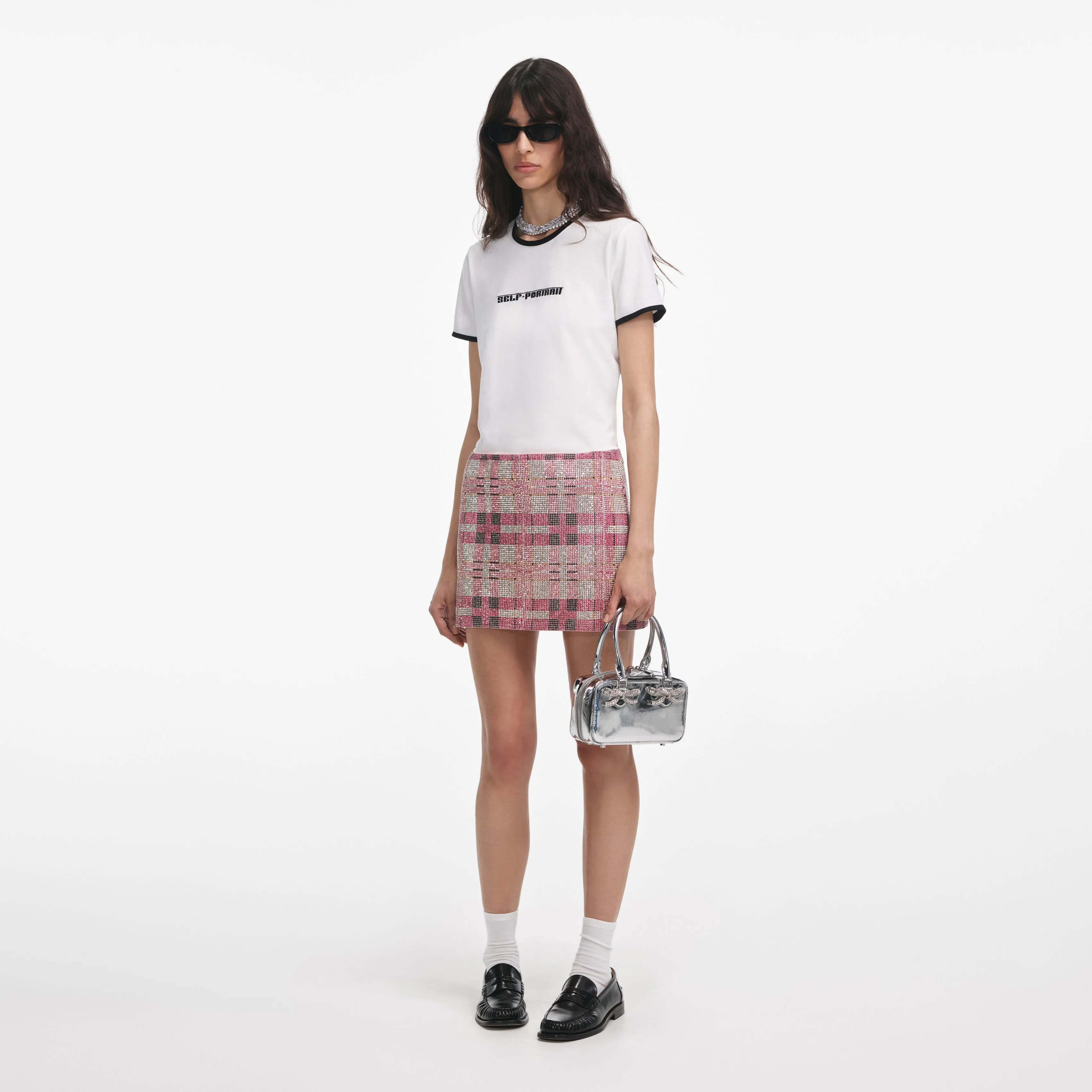Embroidered SP Logo T-Shirt Self Portrait