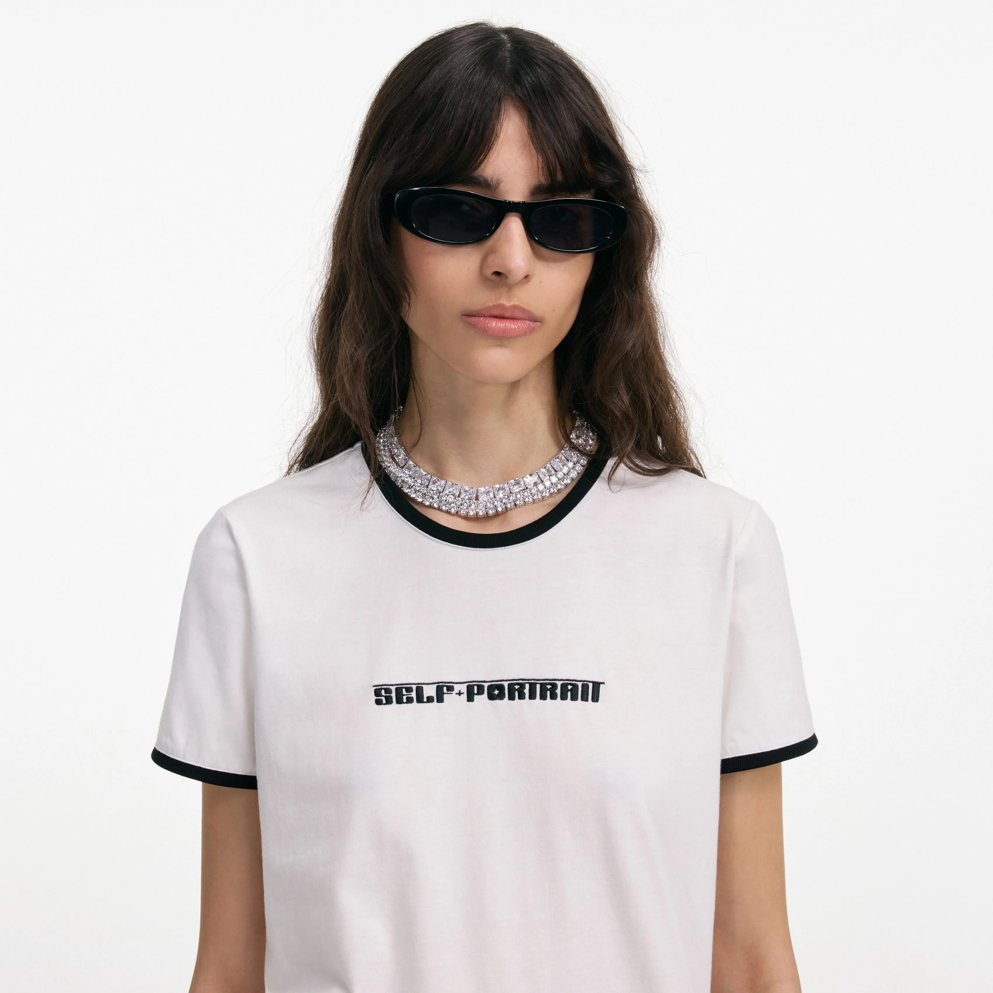Embroidered SP Logo T-Shirt Self Portrait