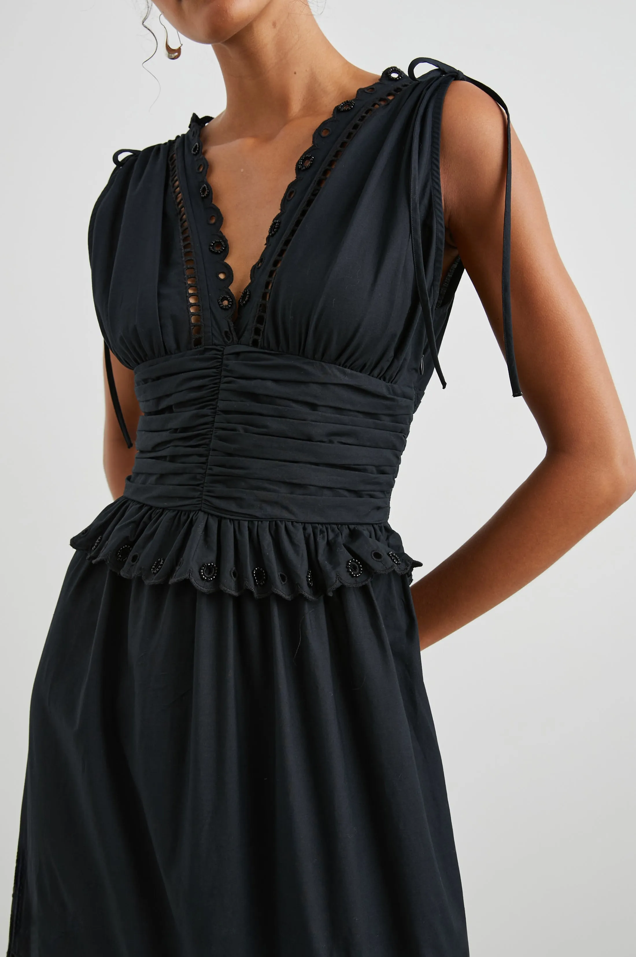 ESMERALDA DRESS - BLACK Rails