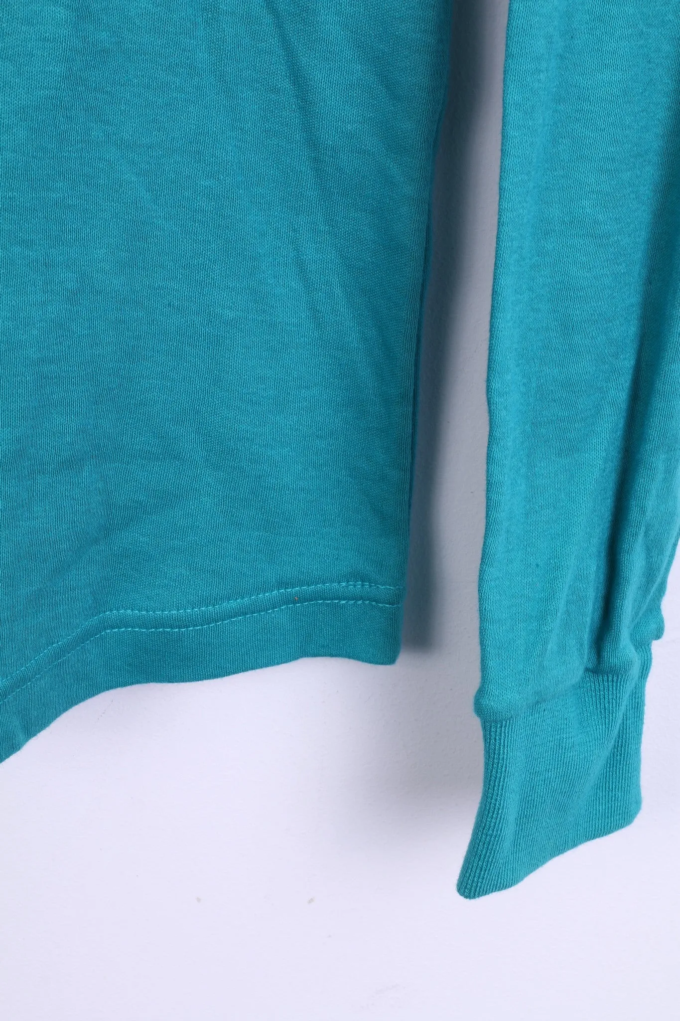 Etirel Womens 40 M/L Shirt Blouse Golf Zip Neck Cotton Sea Color