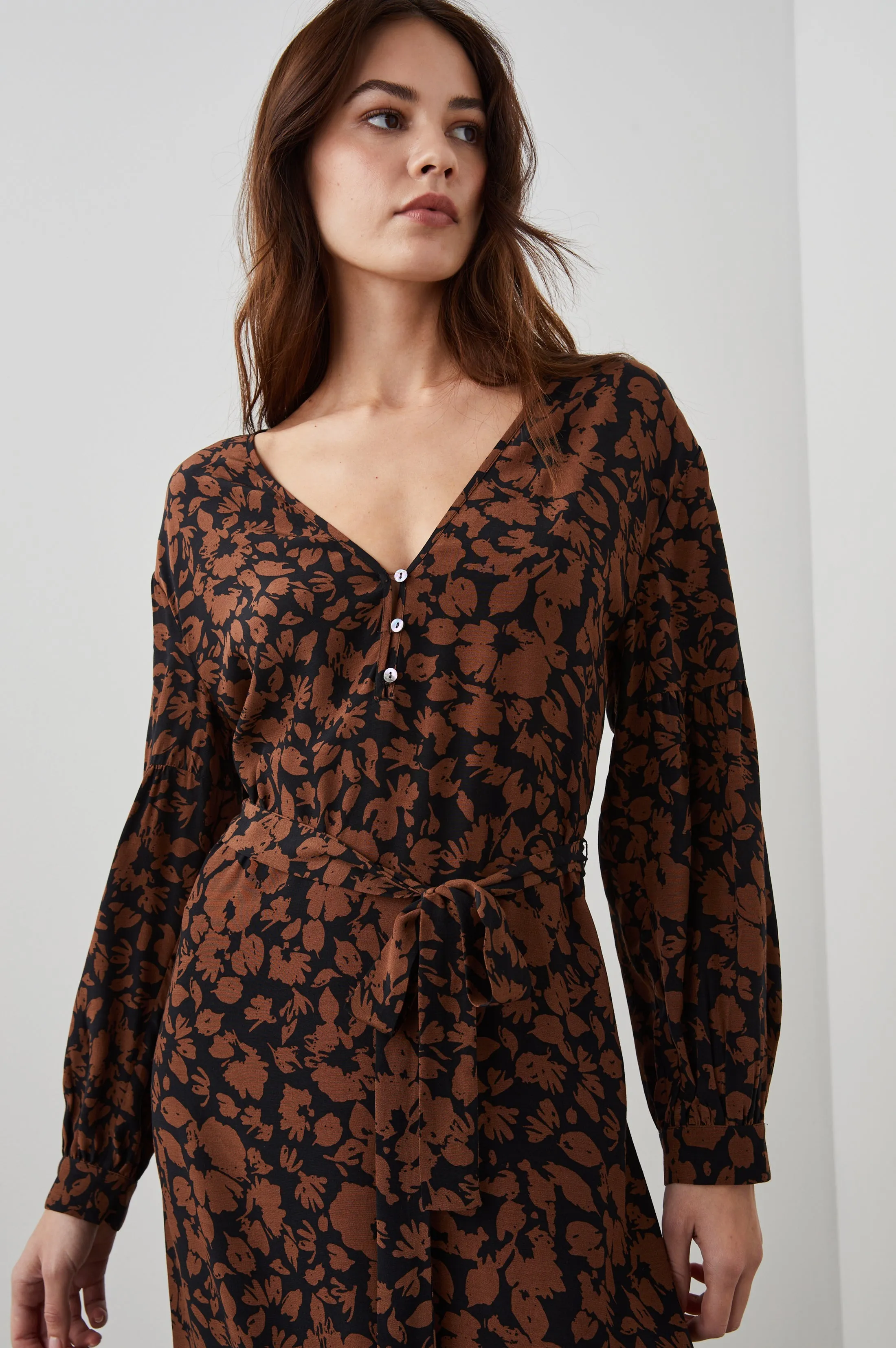 FABIAN DRESS - GARDEN SILHOUETTE Rails