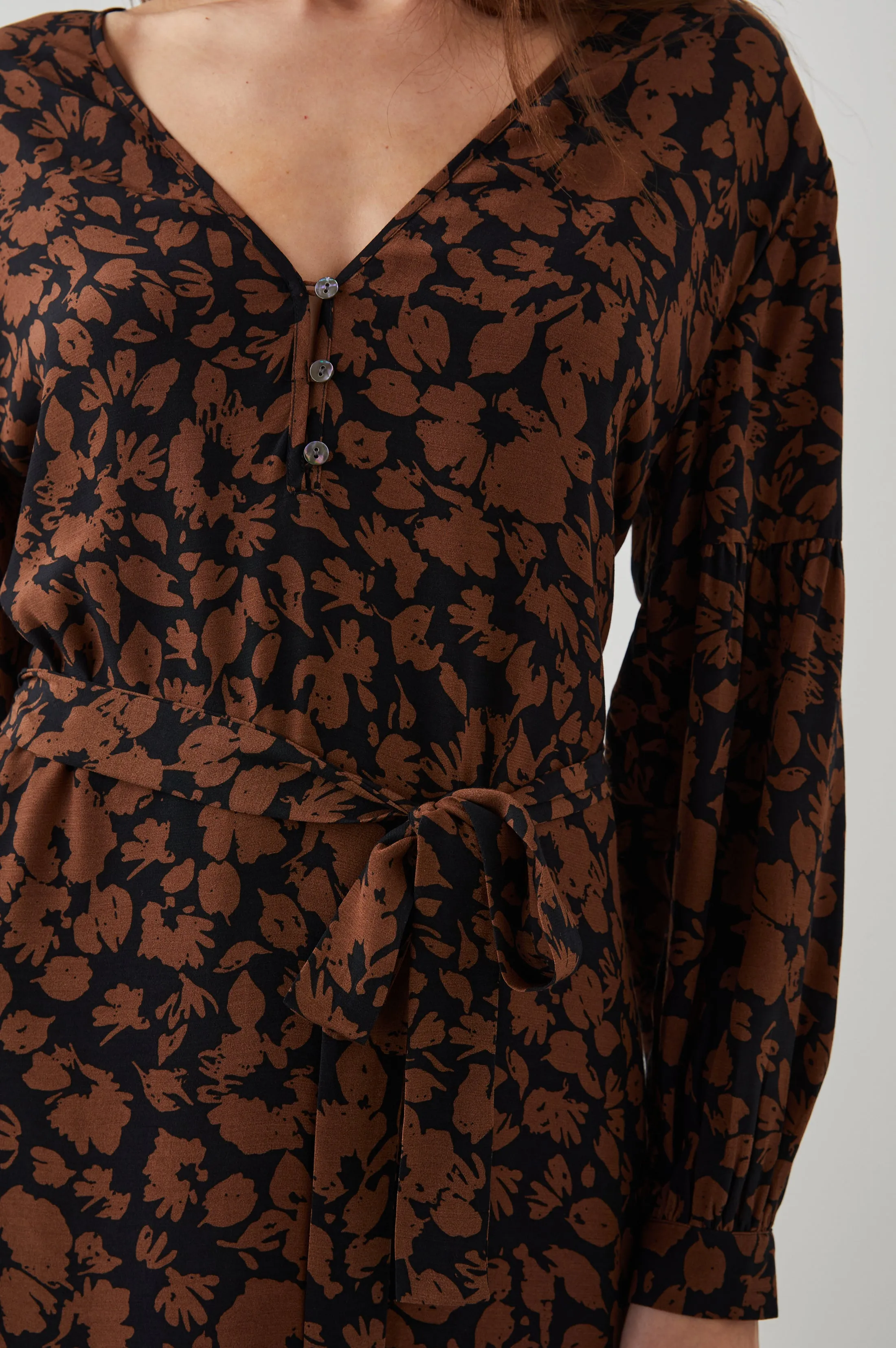 FABIAN DRESS - GARDEN SILHOUETTE Rails