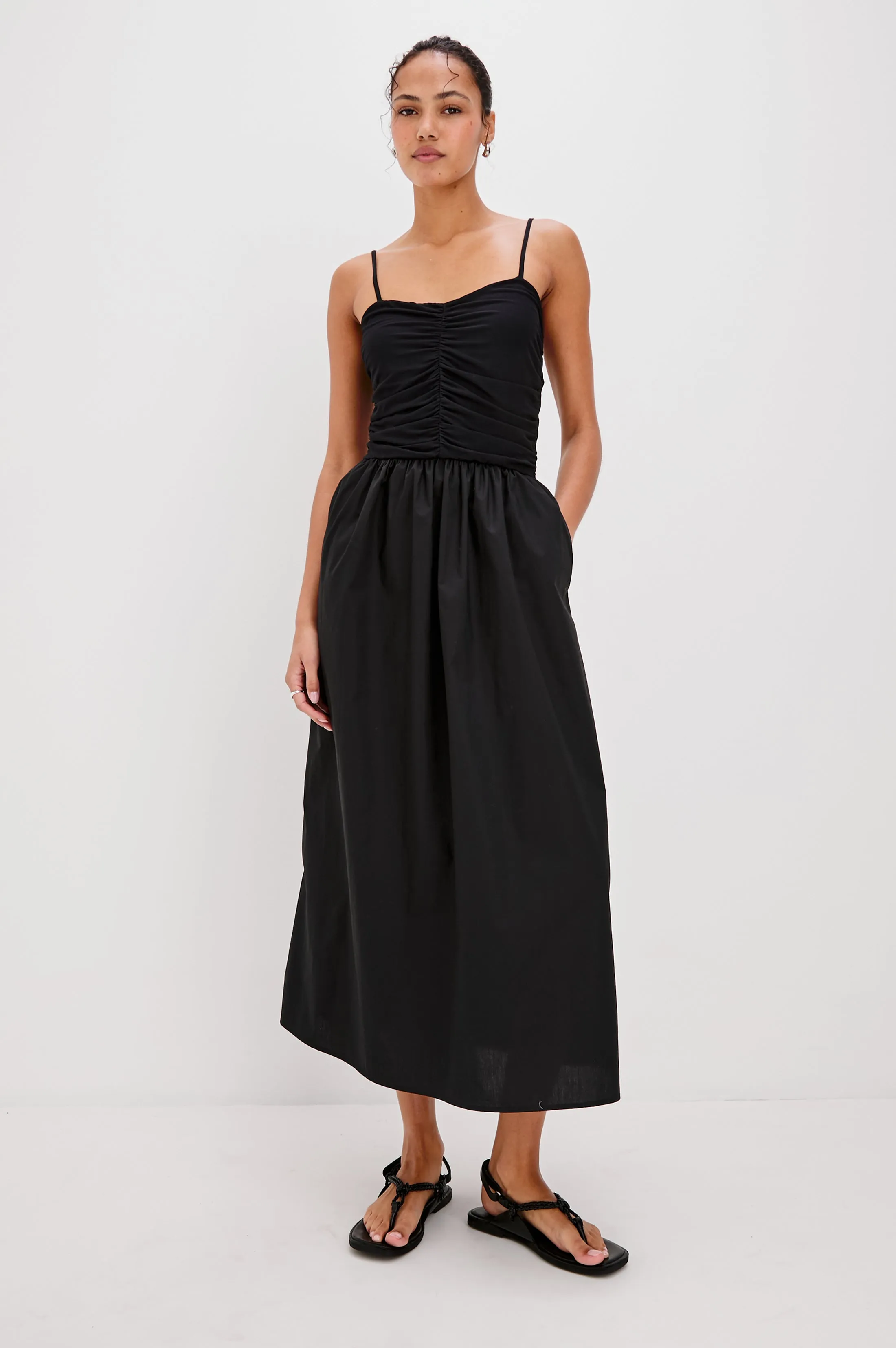 FISHER DRESS - BLACK Rails