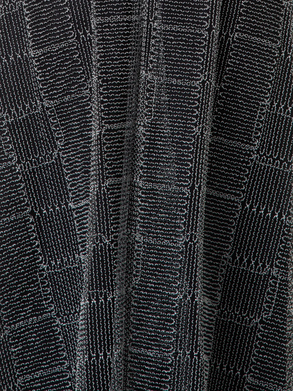 Fit and Flare Squares on Tulle Midi Dress 