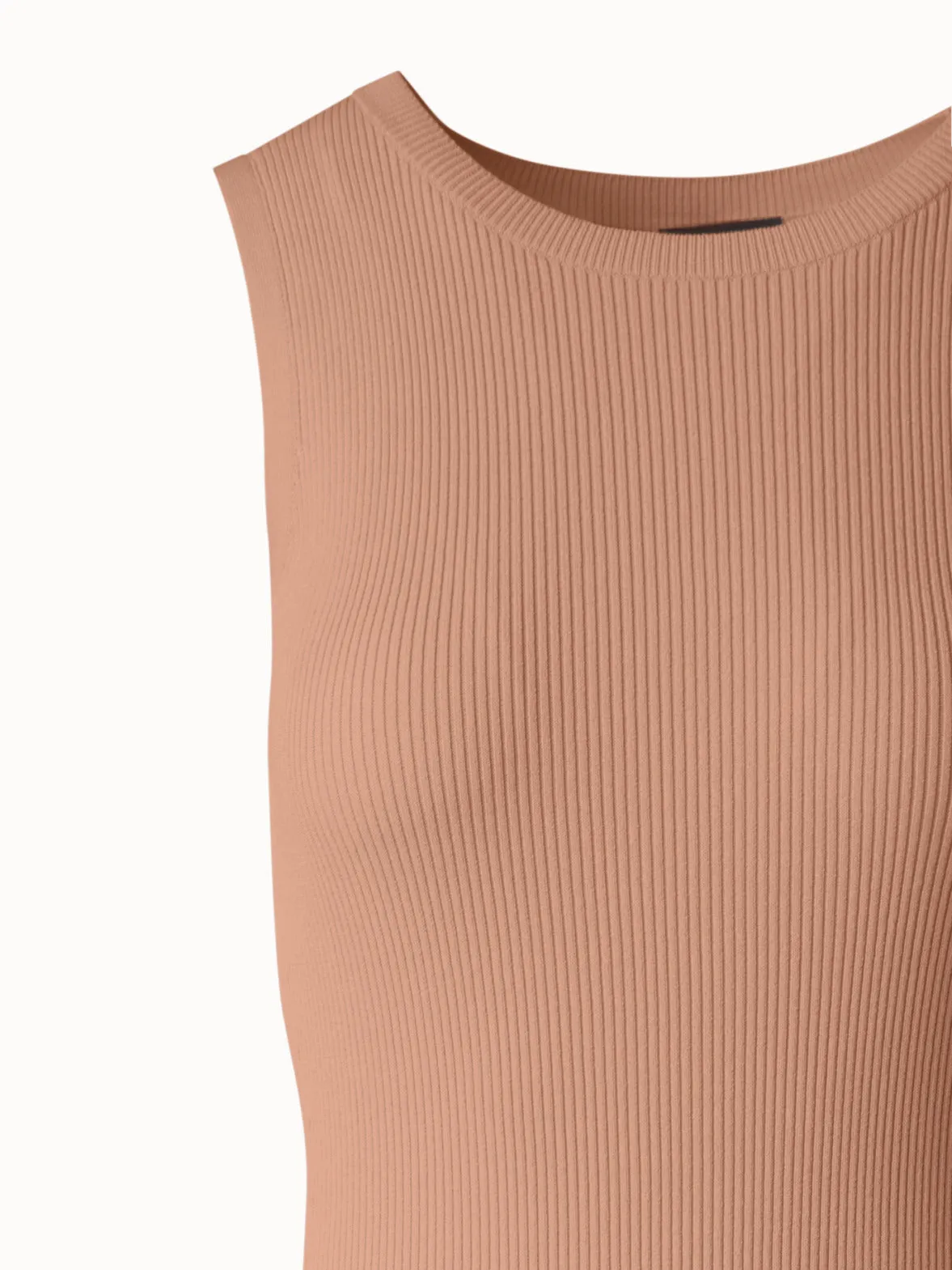 Fitted Tube Knit Dress with Side Slit 