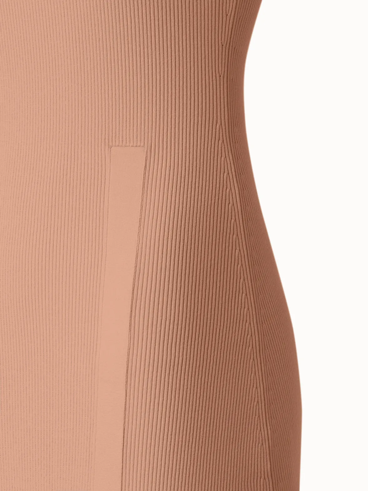 Fitted Tube Knit Dress with Side Slit 