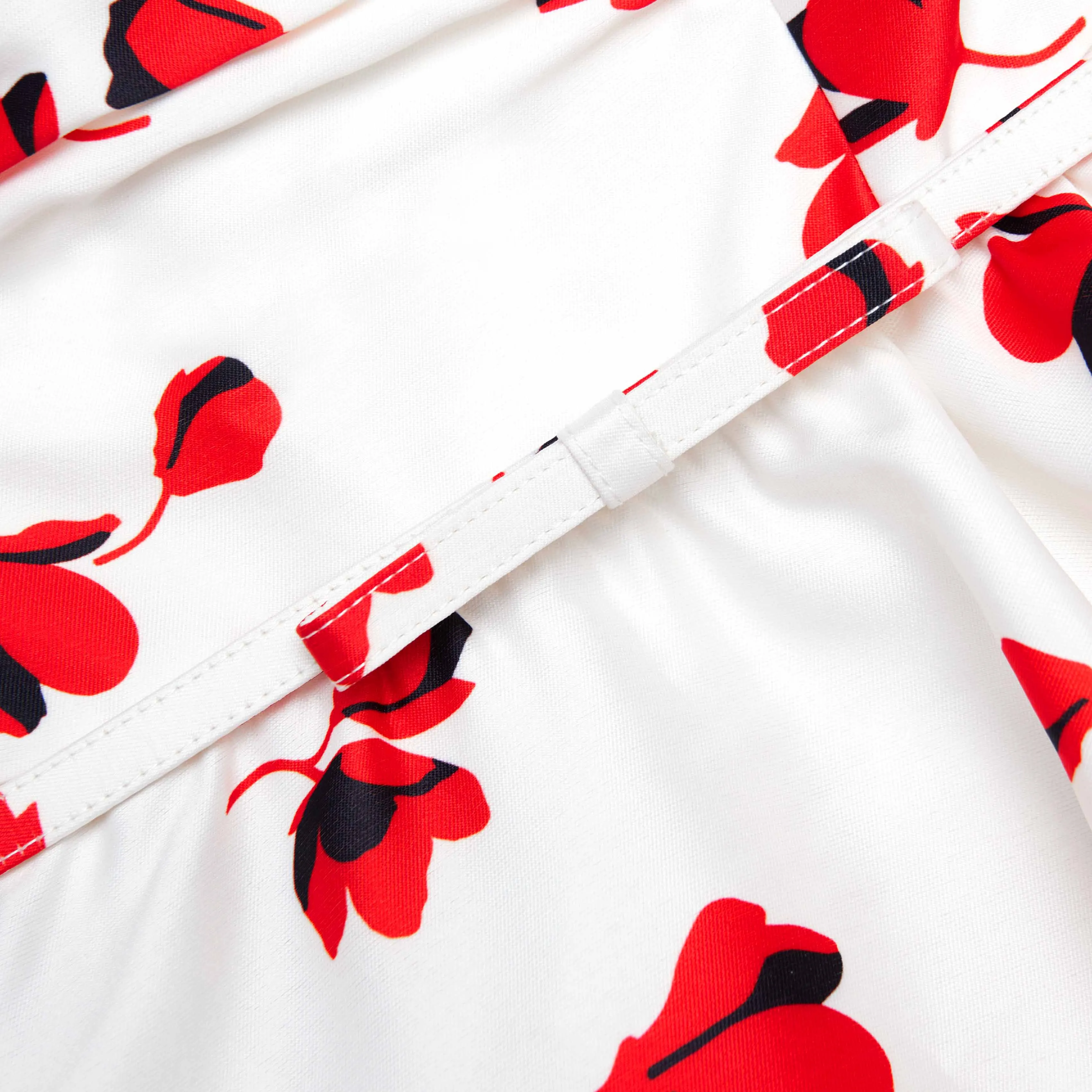 Floral Print Taffeta Midi Dress Self Portrait