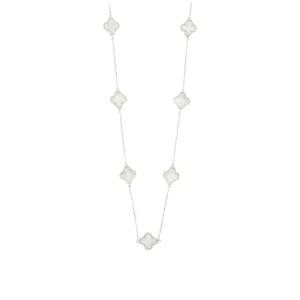 Four Leaf Clover Mother of Pearl Necklace GVL012