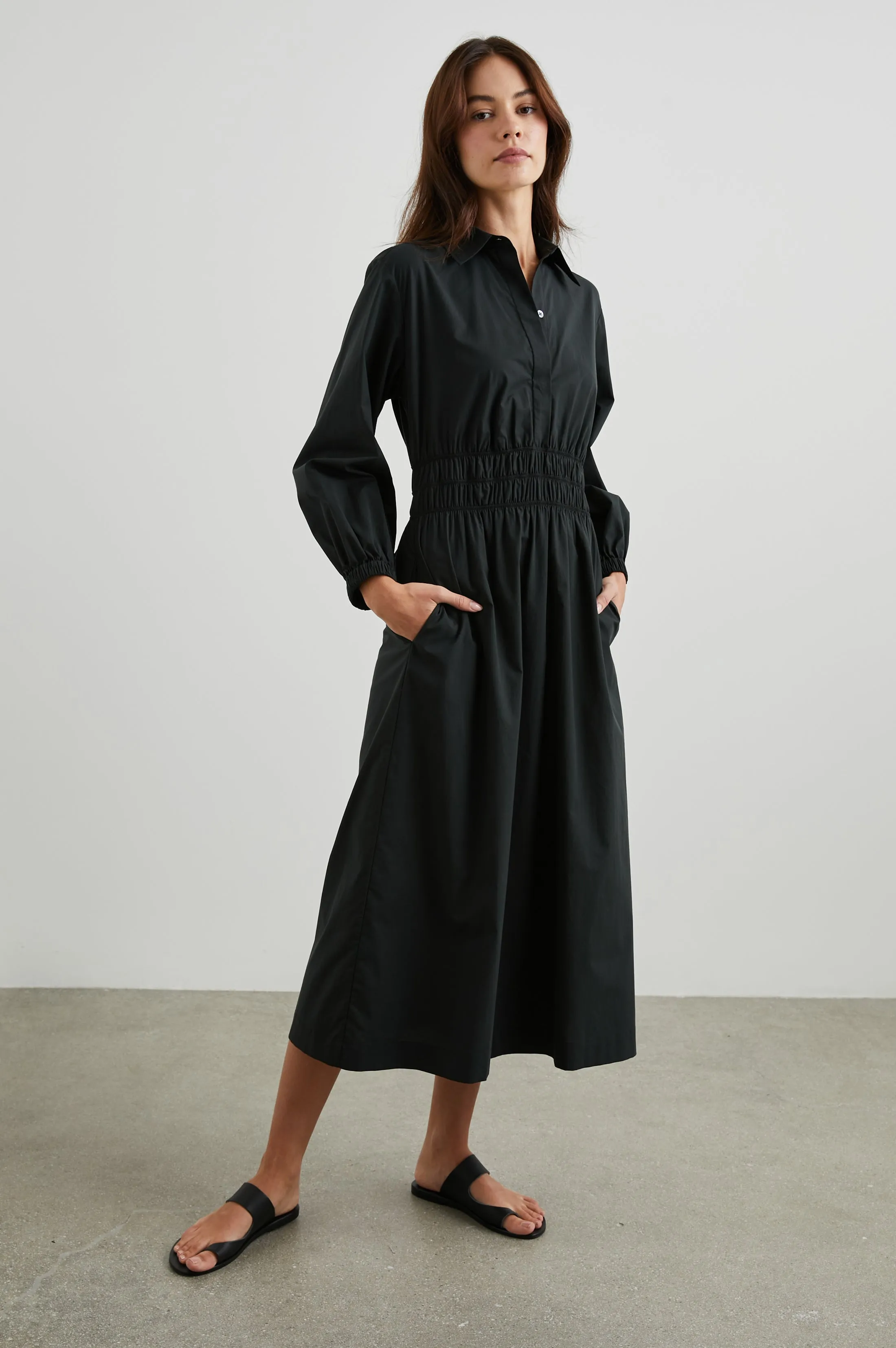 FRAYA DRESS - BLACK Rails