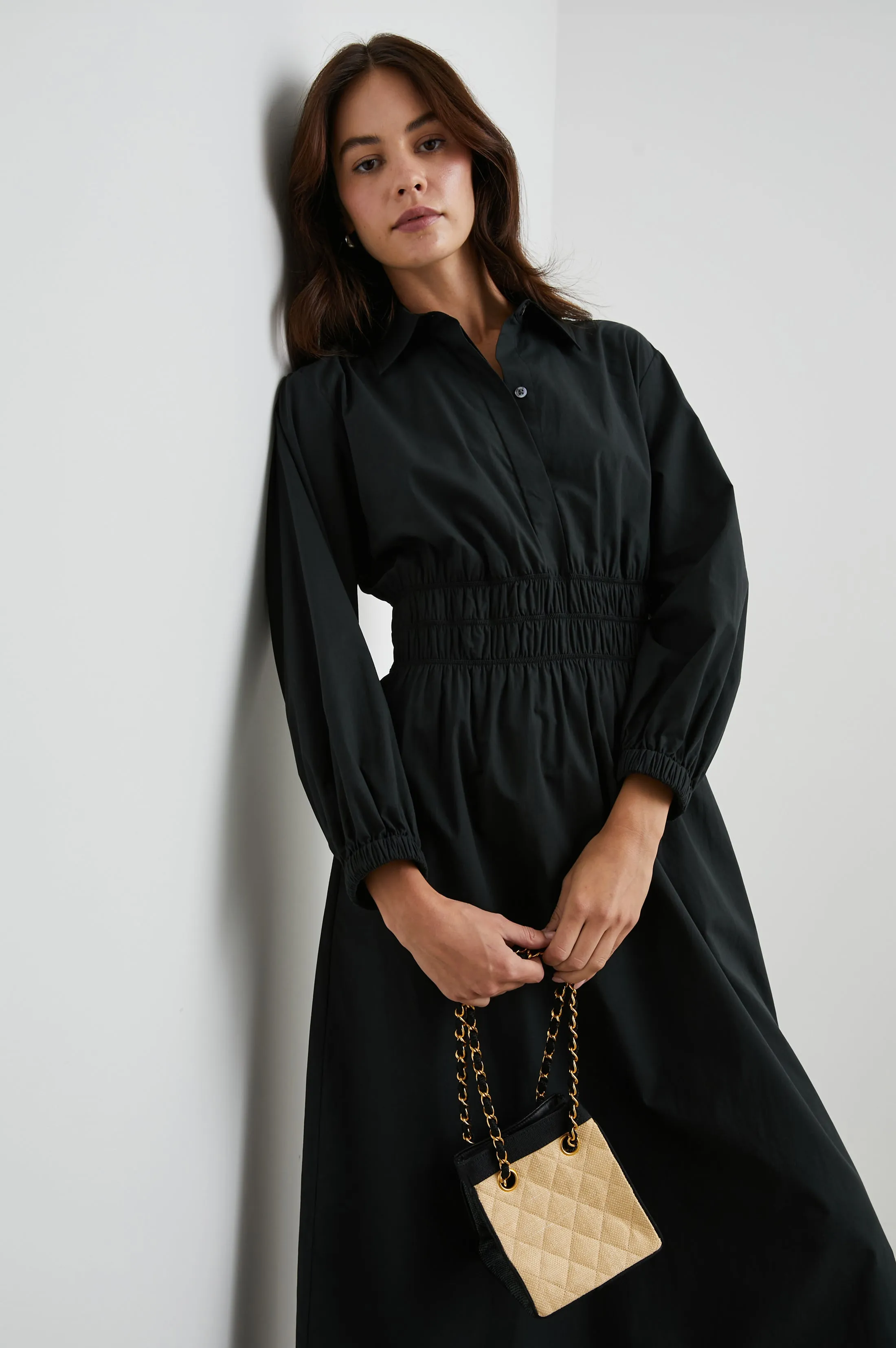 FRAYA DRESS - BLACK Rails