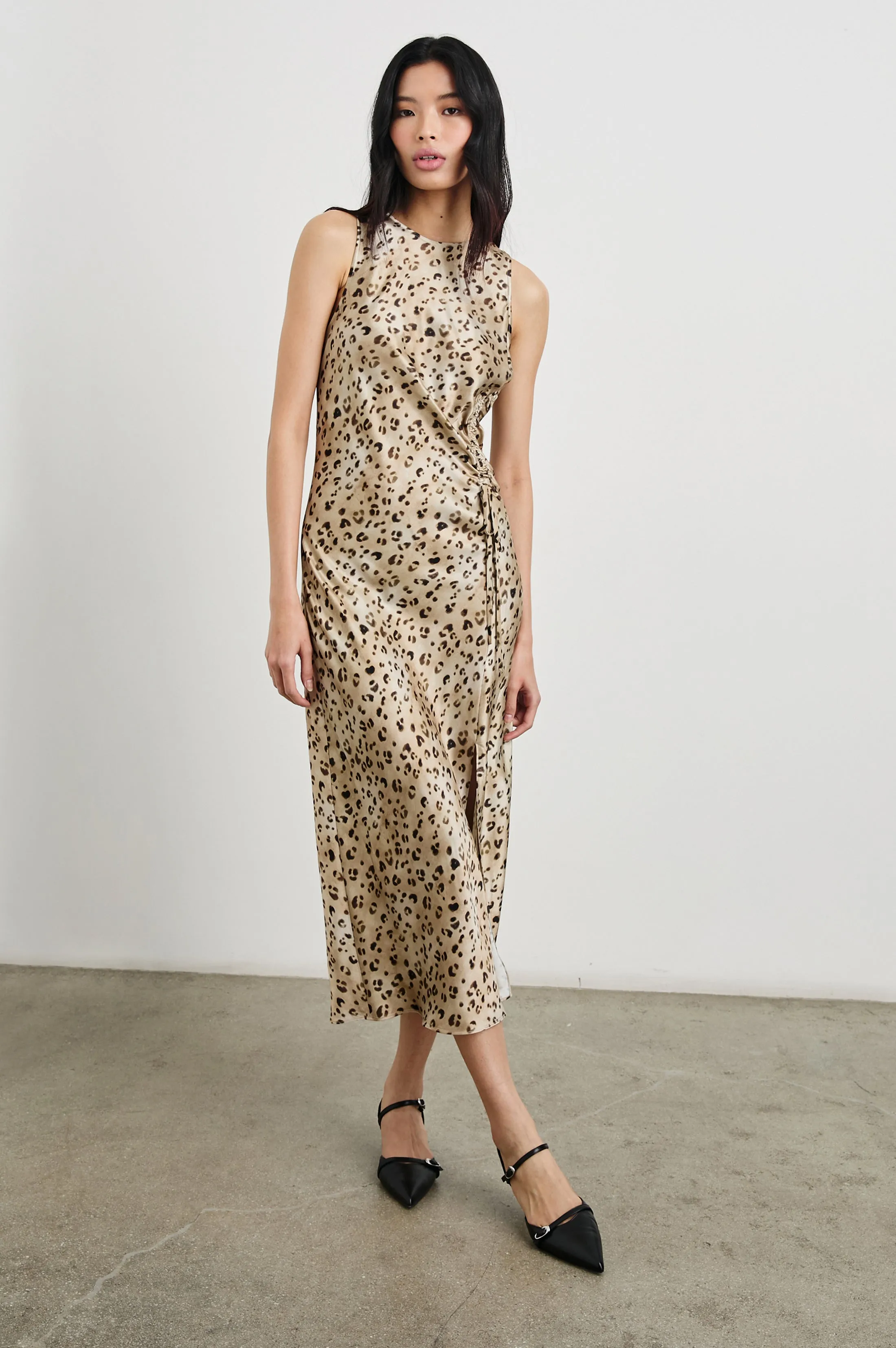 GABRIELLA DRESS - CHAMPAGNE LEOPARD Rails