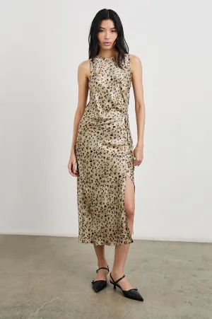 GABRIELLA DRESS - CHAMPAGNE LEOPARD Rails