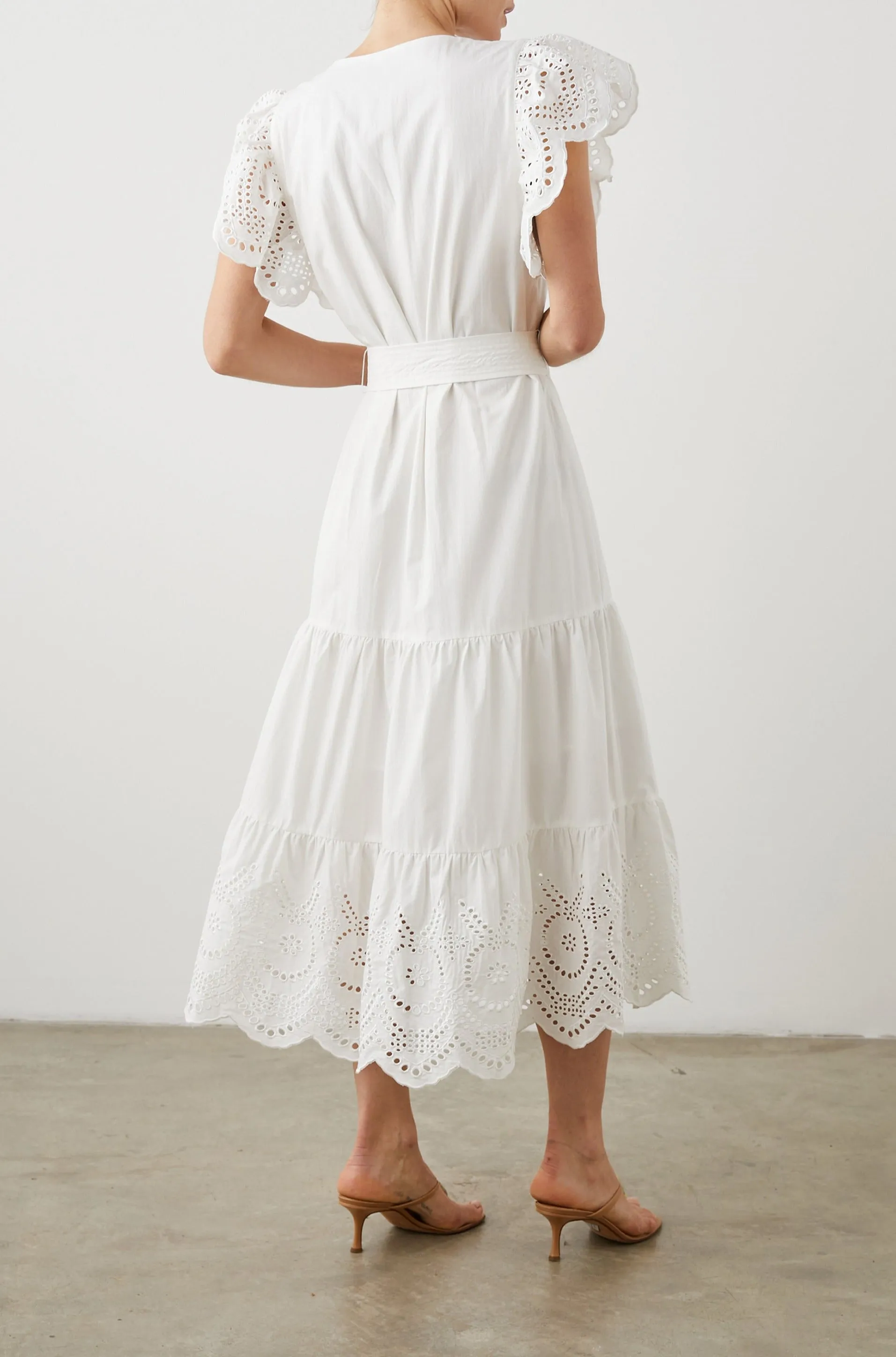 GIA DRESS - WHITE Rails
