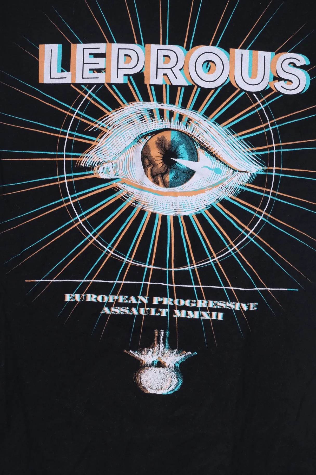Gildan Ring Spun Womens S T-Shirt Graphic Black Cotton Leprous Short Sleeve Top Metal Band