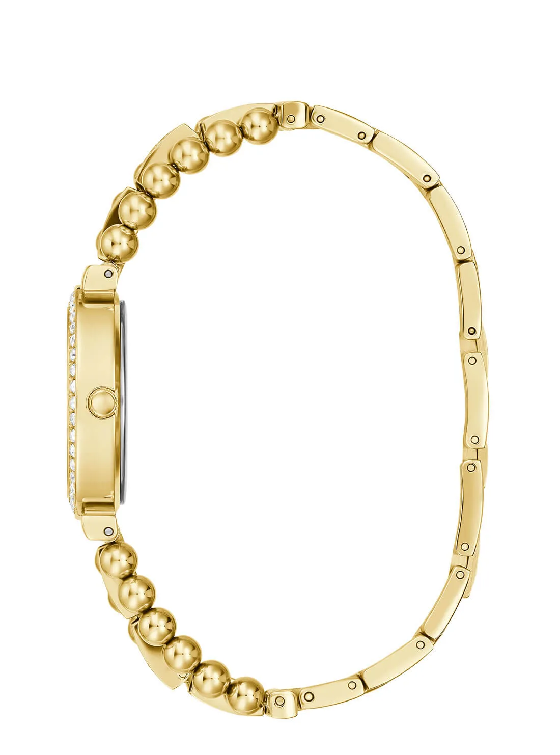 Gold Beaded Glitz Gala Watch Guess