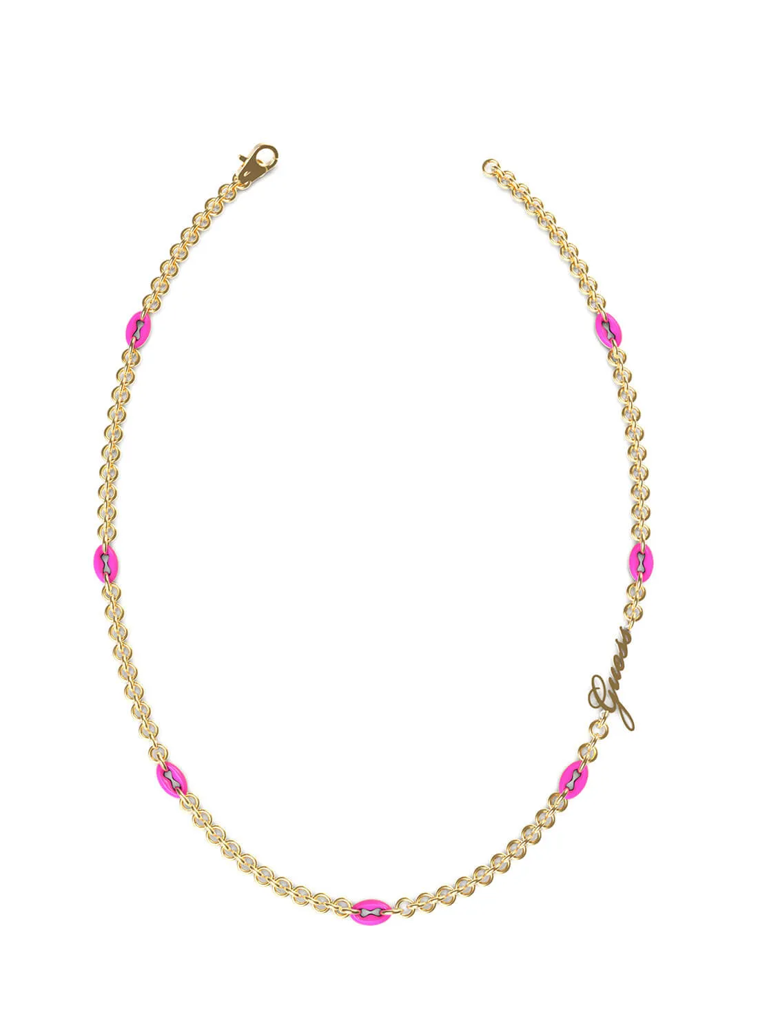 Gold Multi Charms Necklace Guess
