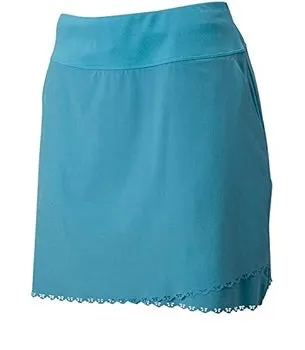 Greg Norman Women's Turquoise Laser Trimmed Golf Skort Size L MSP$79