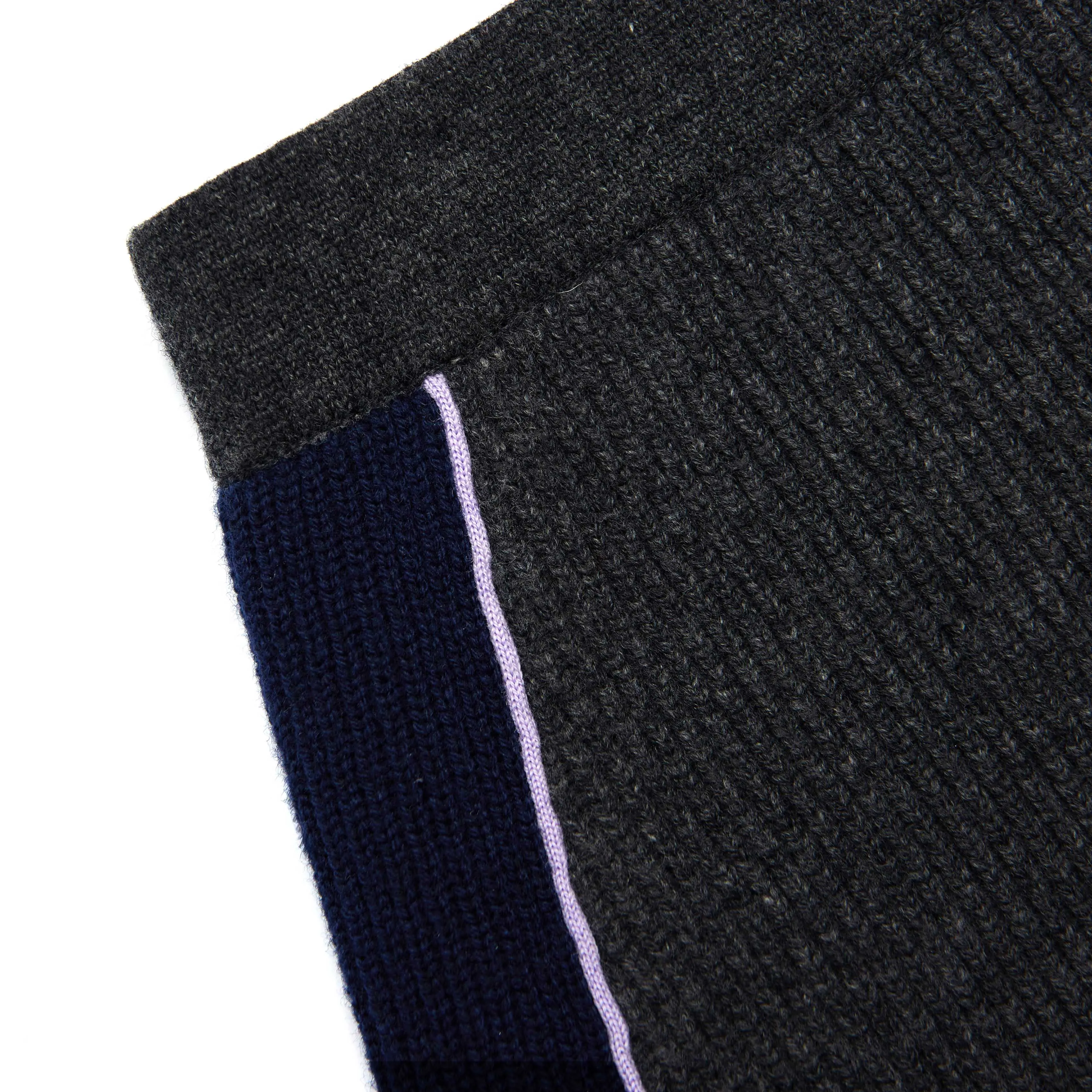 Grey Ribbed Knit Mini Skirt Self Portrait