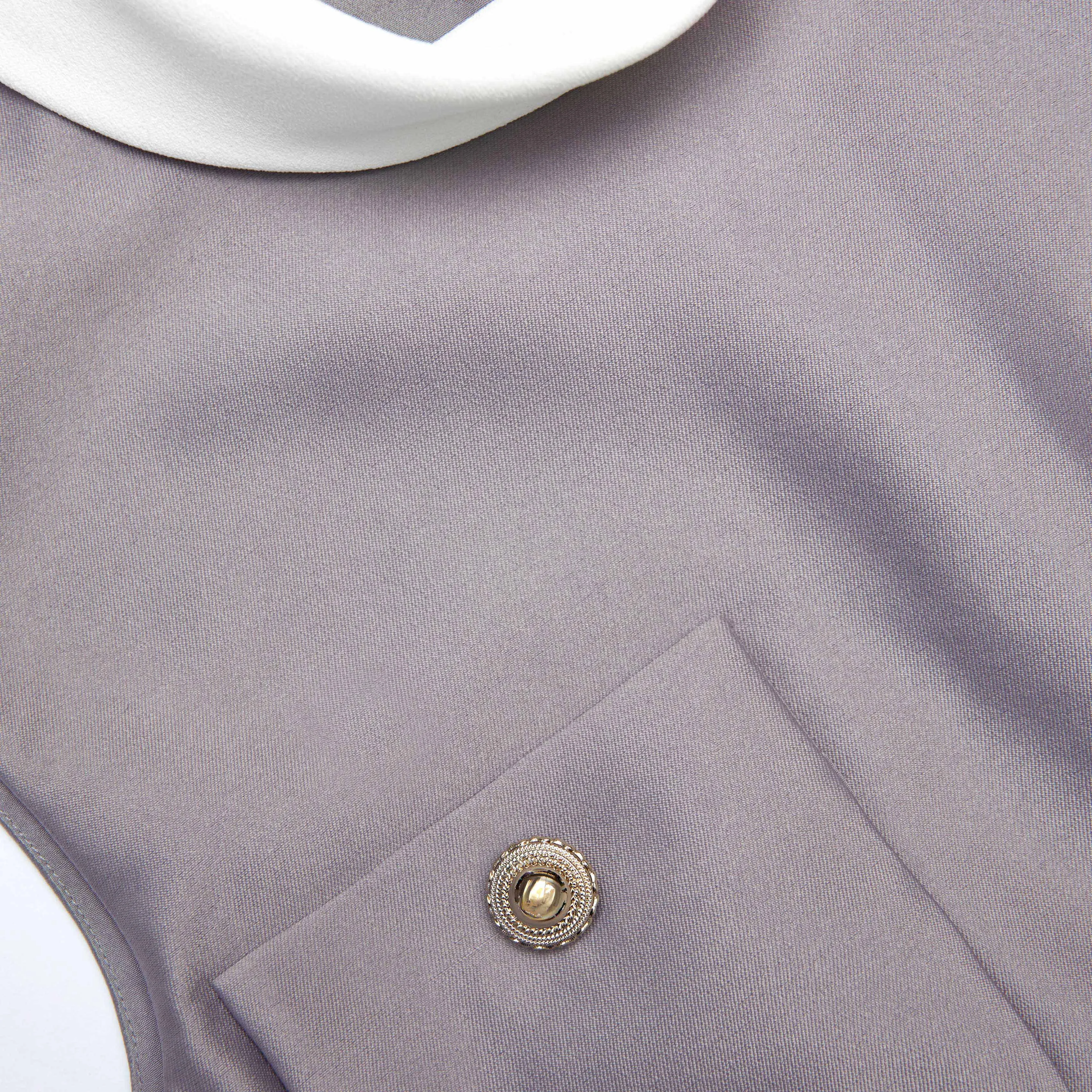 Grey Taffeta Top Self Portrait
