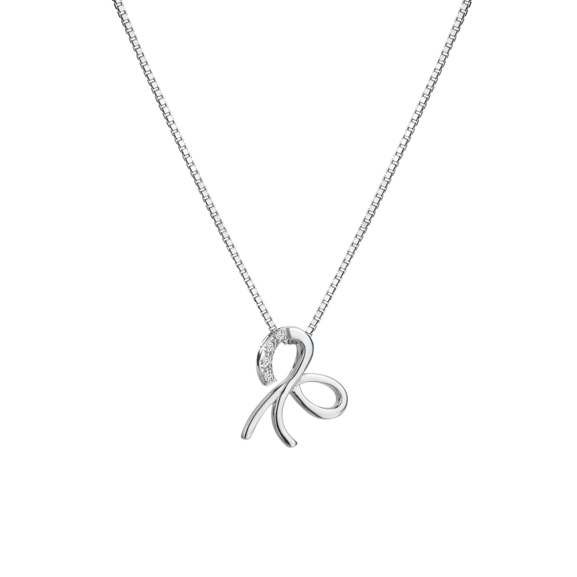 Hot Diamonds Ribbon Necklace DP909