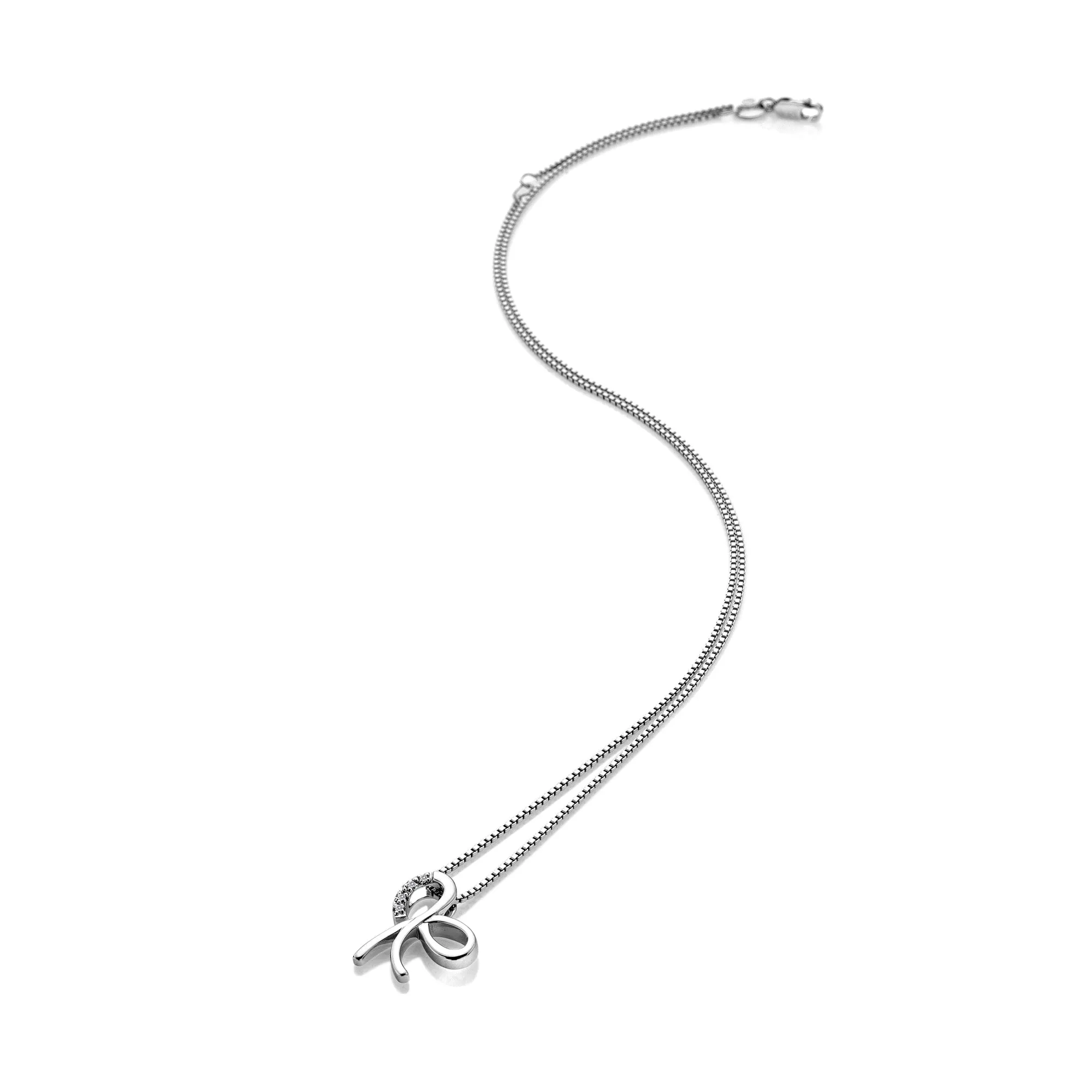 Hot Diamonds Ribbon Necklace DP909