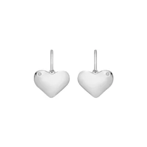 Hot Diamonds Silver Heart Drop Earrings DE780