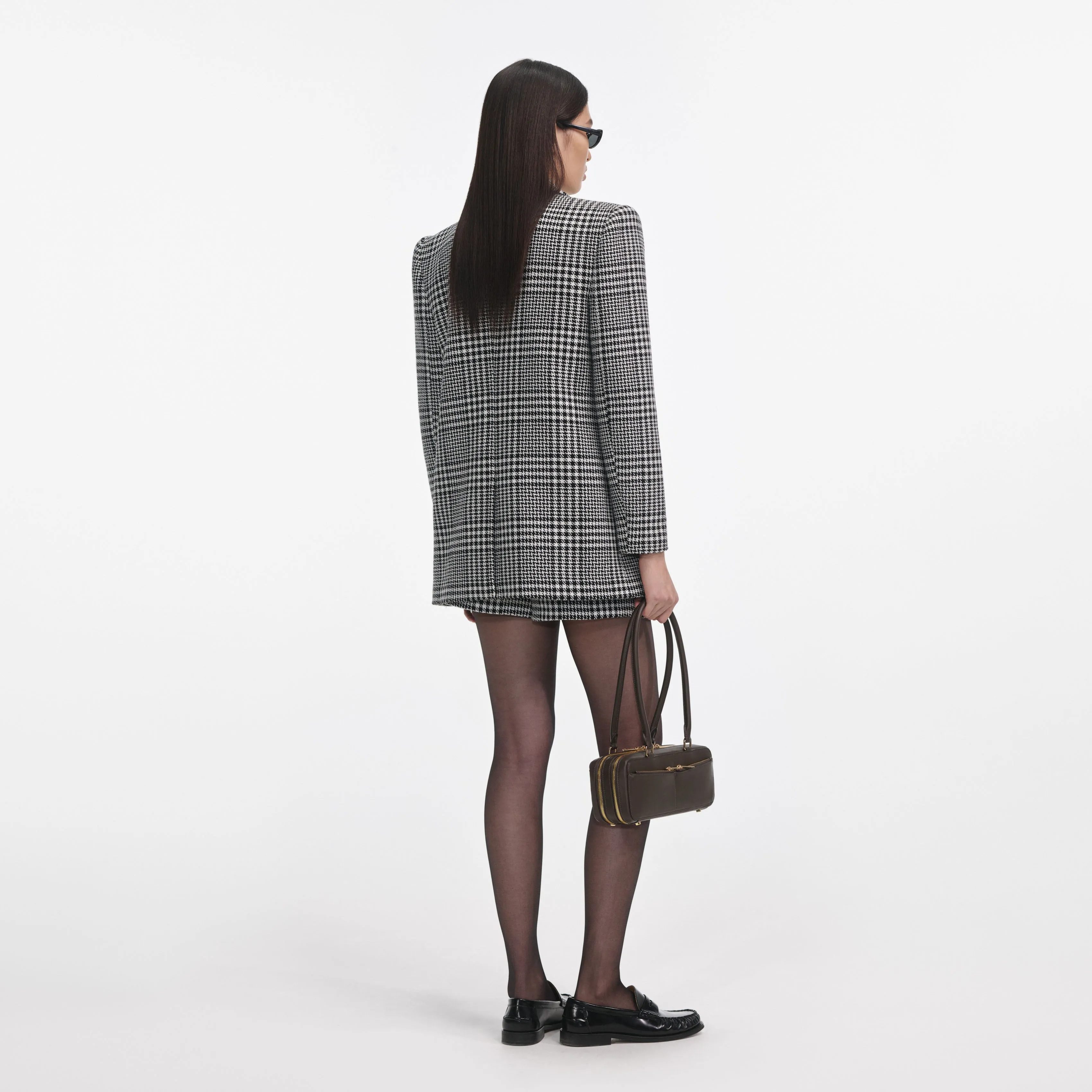 Houndstooth Blazer Self Portrait