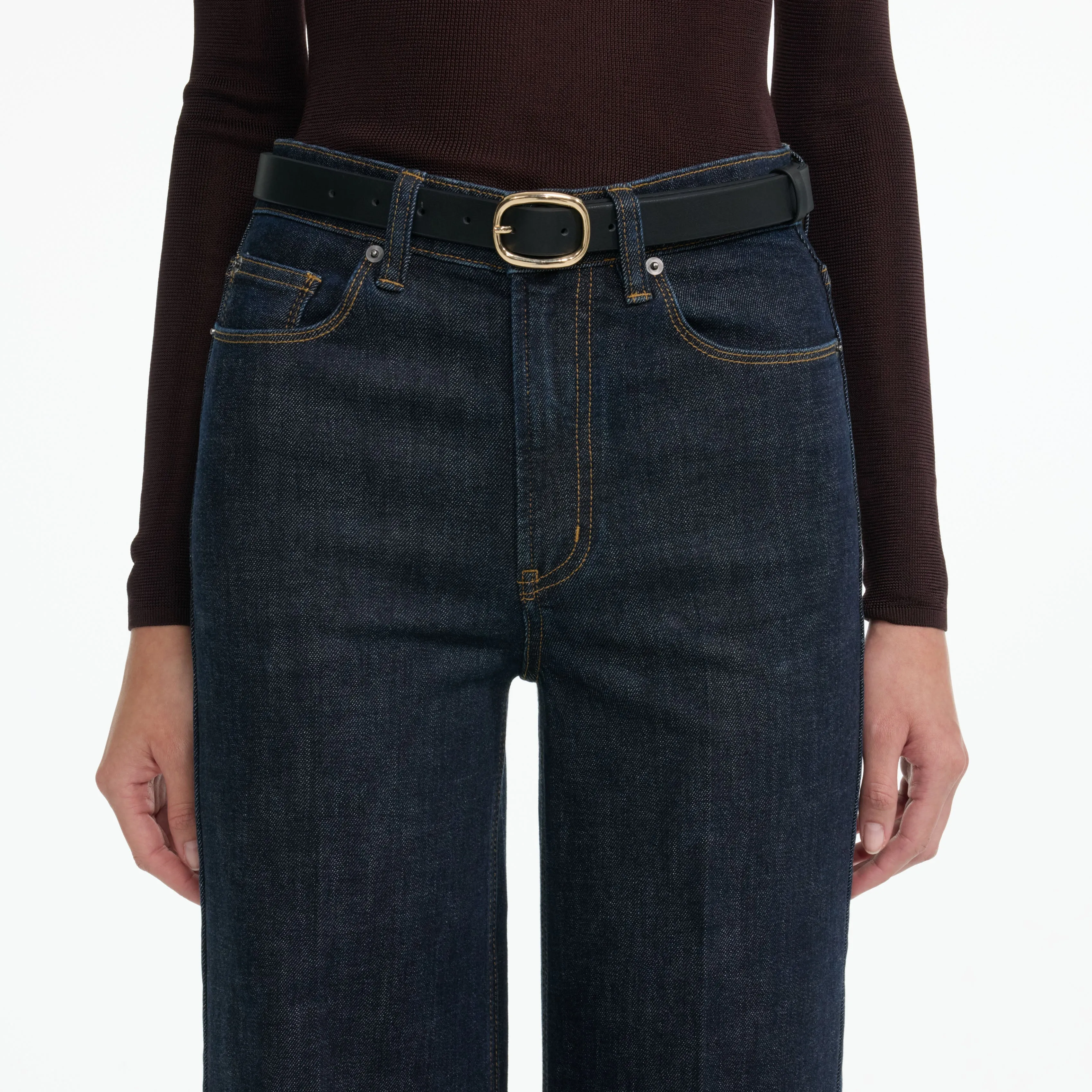 Indigo Flared Jeans Self Portrait