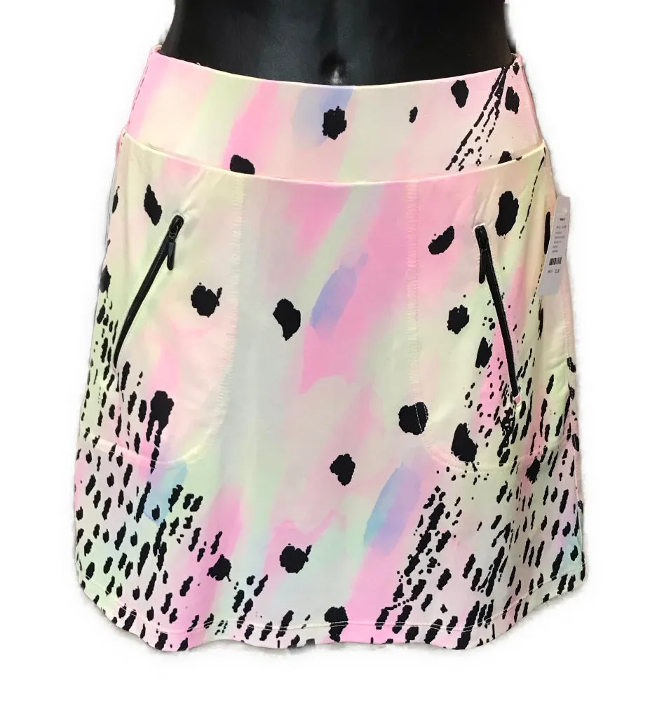 Jamie Sadock Multicolored Pastel Ink Blot Skort Size 6 MSRP$95