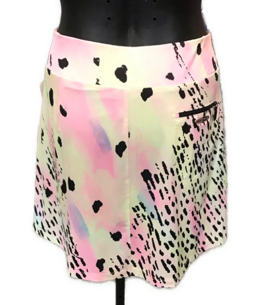 Jamie Sadock Multicolored Pastel Ink Blot Skort Size 6 MSRP$95