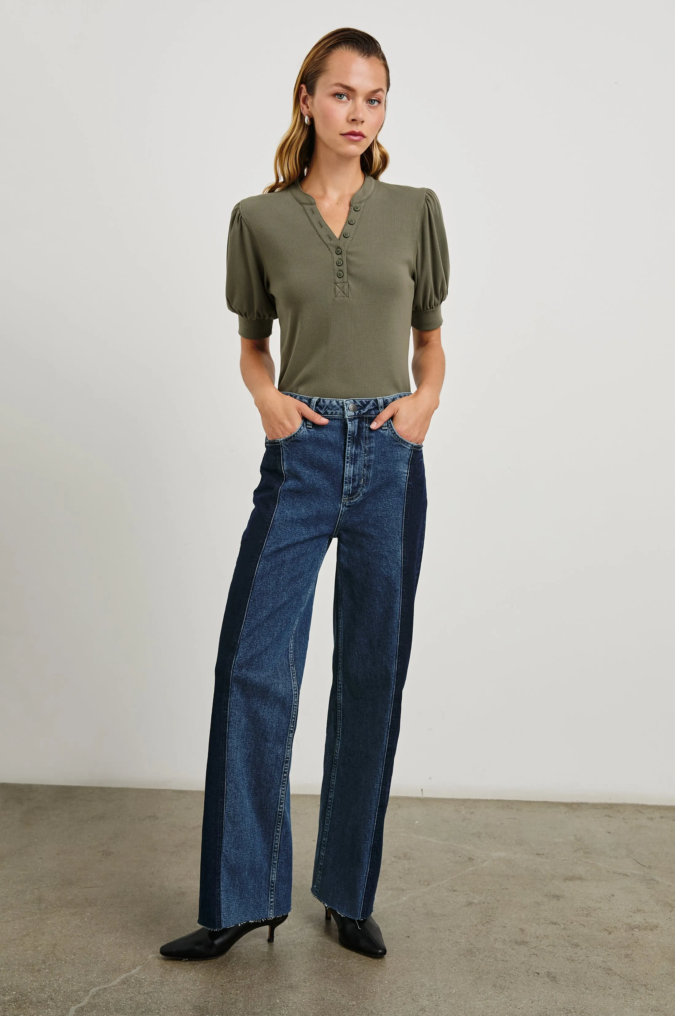 JEWEL TOP - WASHED OLIVE Rails