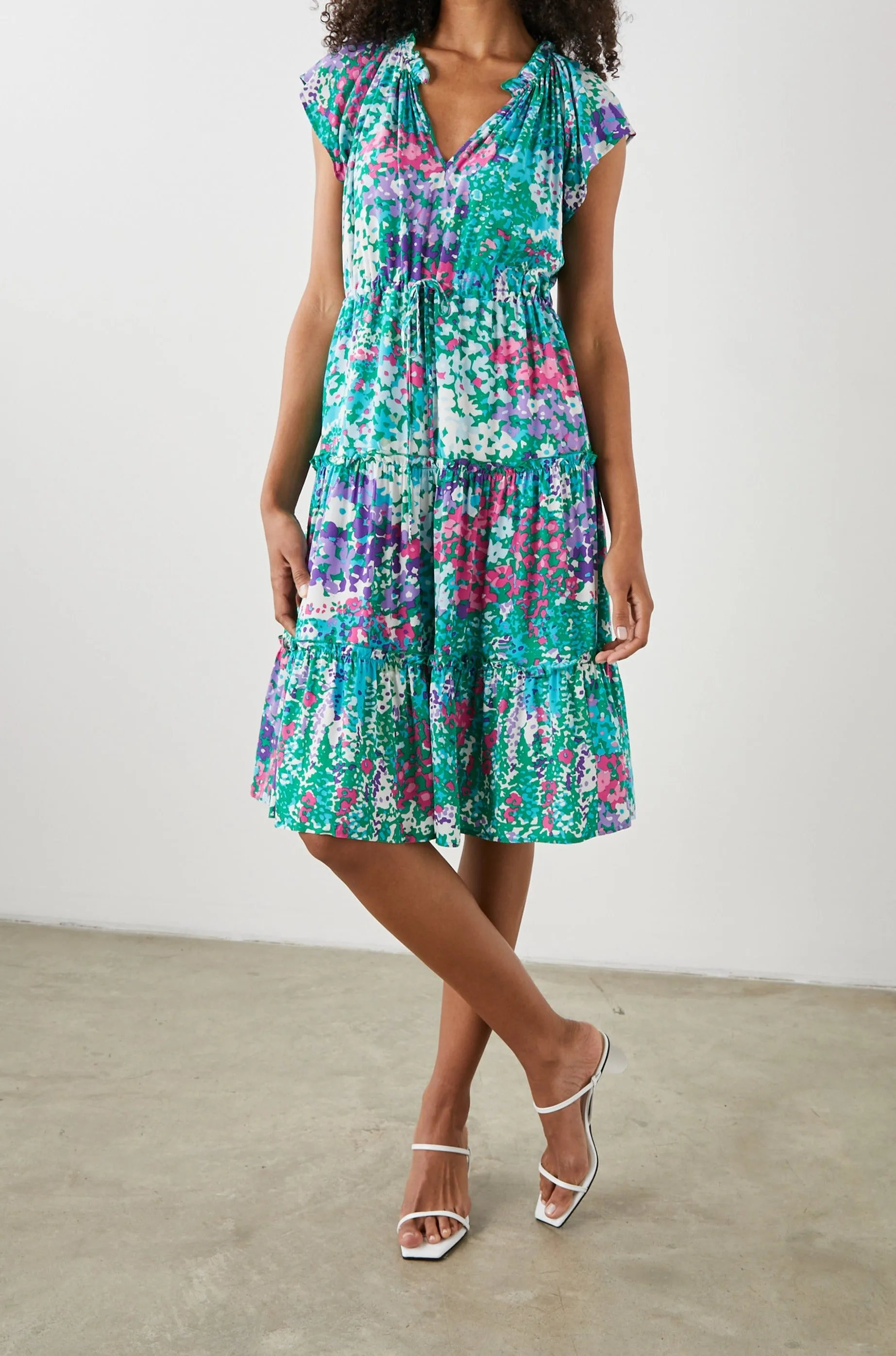 JUNI DRESS - GARDENIA FLORAL Rails
