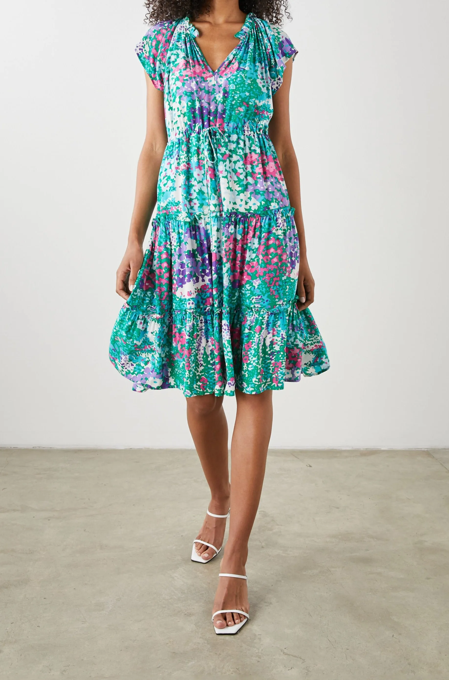 JUNI DRESS - GARDENIA FLORAL Rails