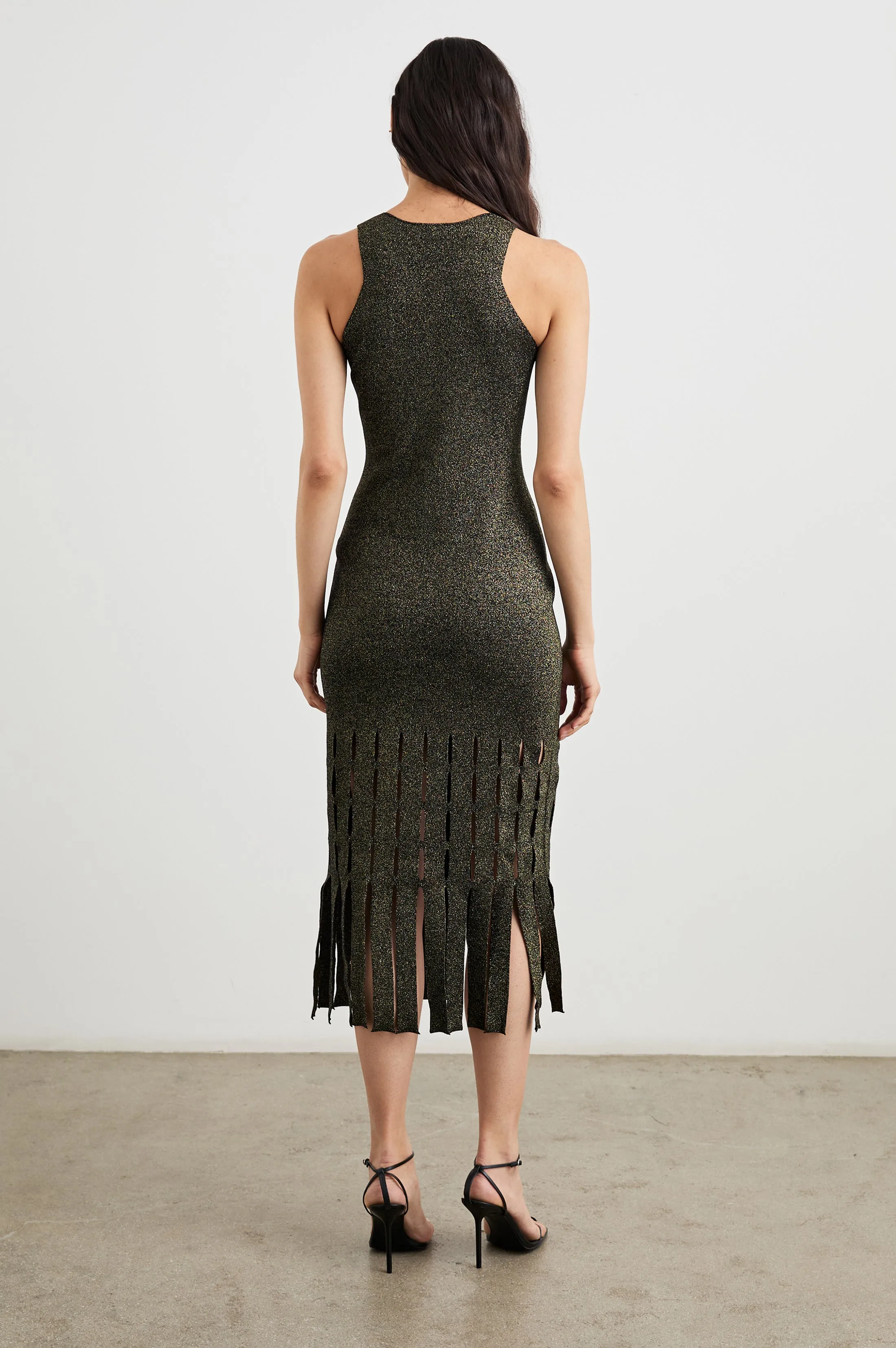 KAIA DRESS - GOLD LUREX Rails